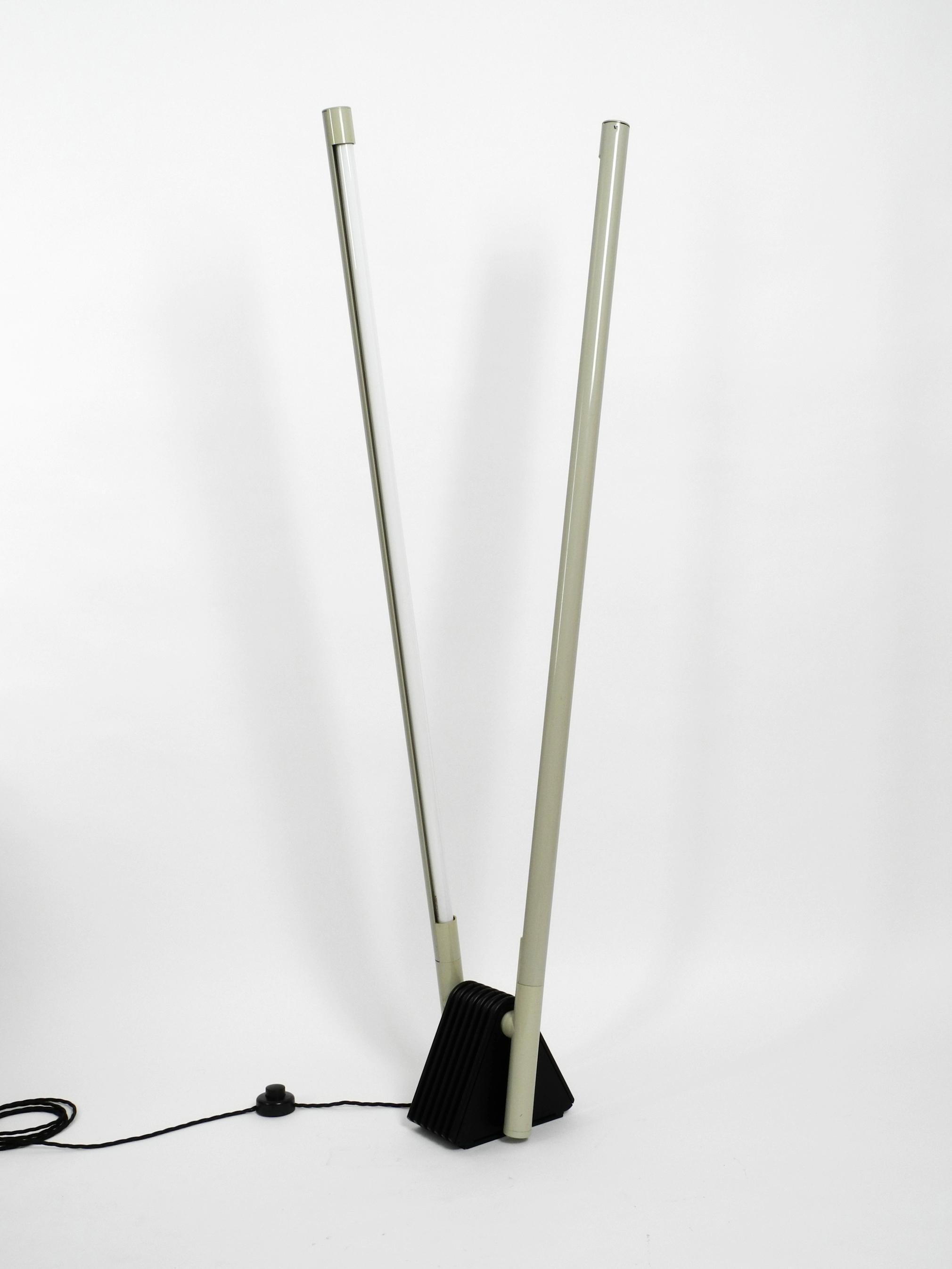 Systema Flu Neon Tube Floor Lamp Design Rodolfo Bonetto for Luci, 1981 In Good Condition In München, DE