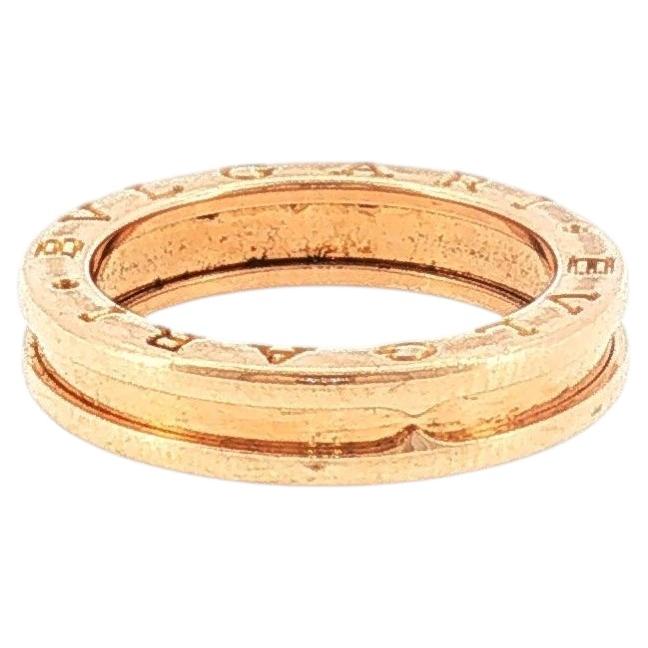 SZ 54 Bulgari B.zero1 Single-Band Ring in Rose Gold For Sale