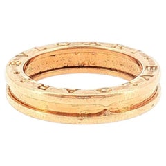 SZ 54 Anillo Bulgari B.zero1 de una sola banda en oro rosa