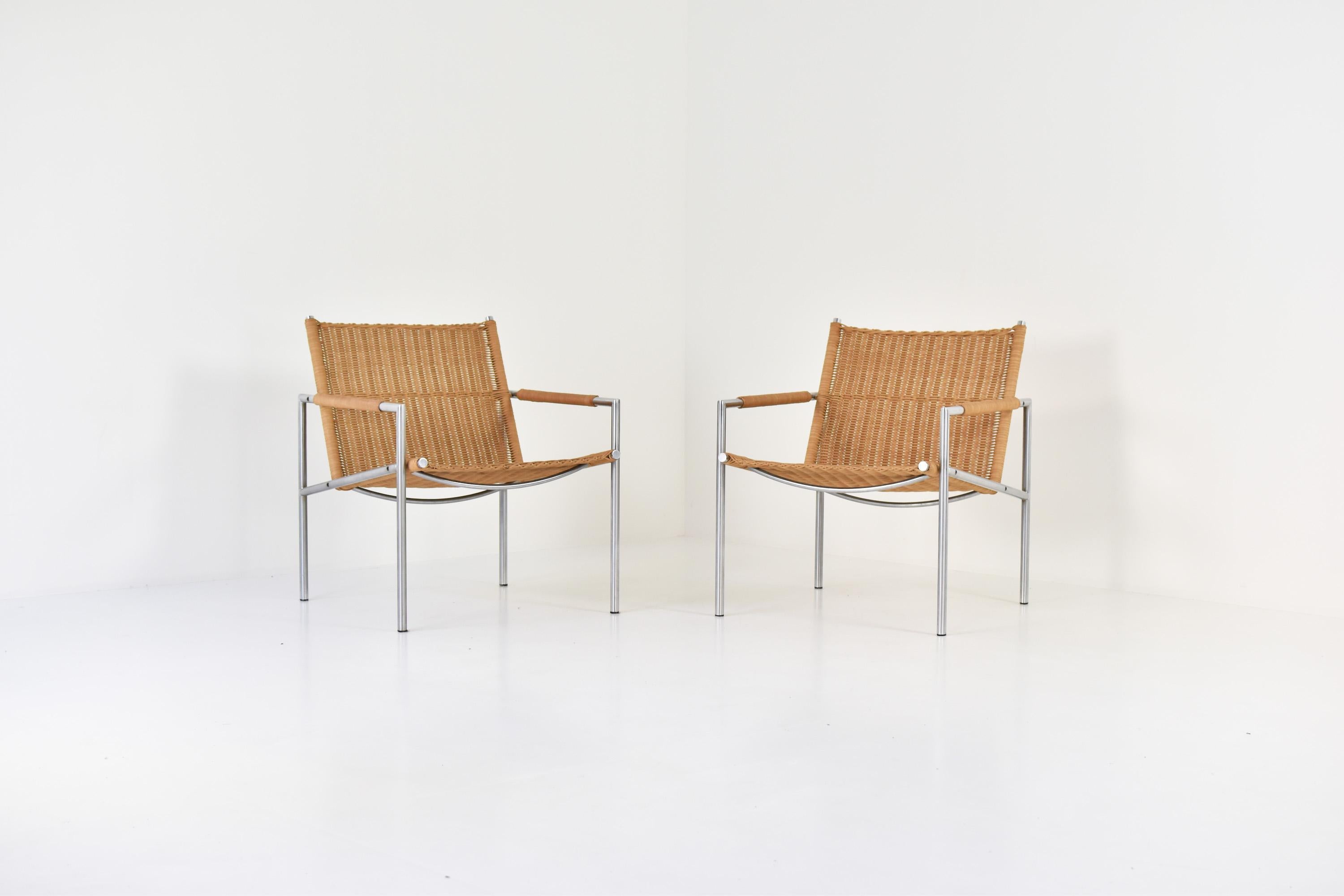 Mid-Century Modern ‘SZ01’ Easy Chairs by Martin Visser for ‘t Spectrum, the Netherlands, 1960s