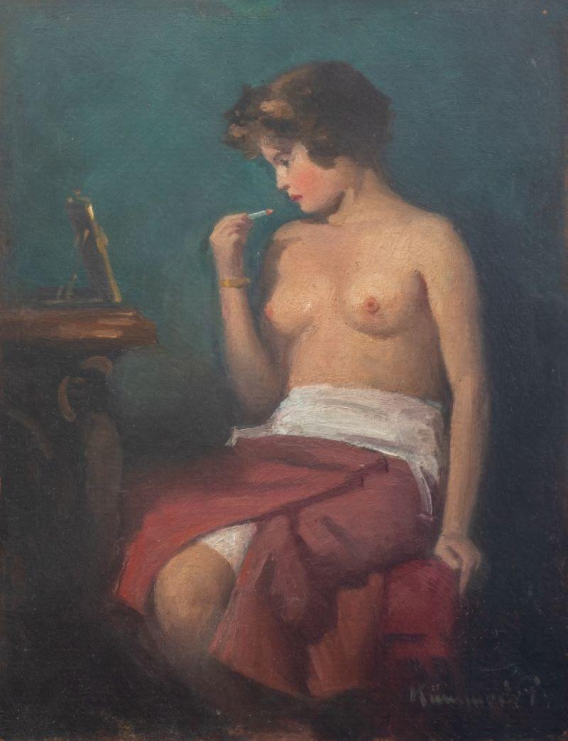 Szilard Constantinus Kovari Nude Woman Oil For Sale 1
