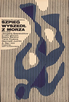 'Szpieg Wyszedł z Morza' Polish Film Poster by Wiktor Górka, 1966