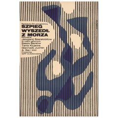 'Szpieg Wyszedł z Morza' Polish Film Poster by Wiktor Górka, 1966
