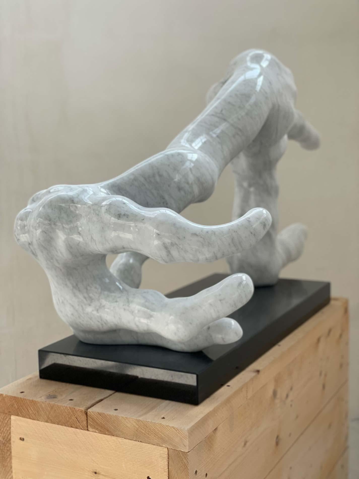 Gier (Grau), Abstract Sculpture, von Szymon Oltarzewski