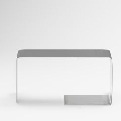 T-02 Brushed Stainless Steel Metal Large Coffee Table Bauhaus 1919–1933 Style L