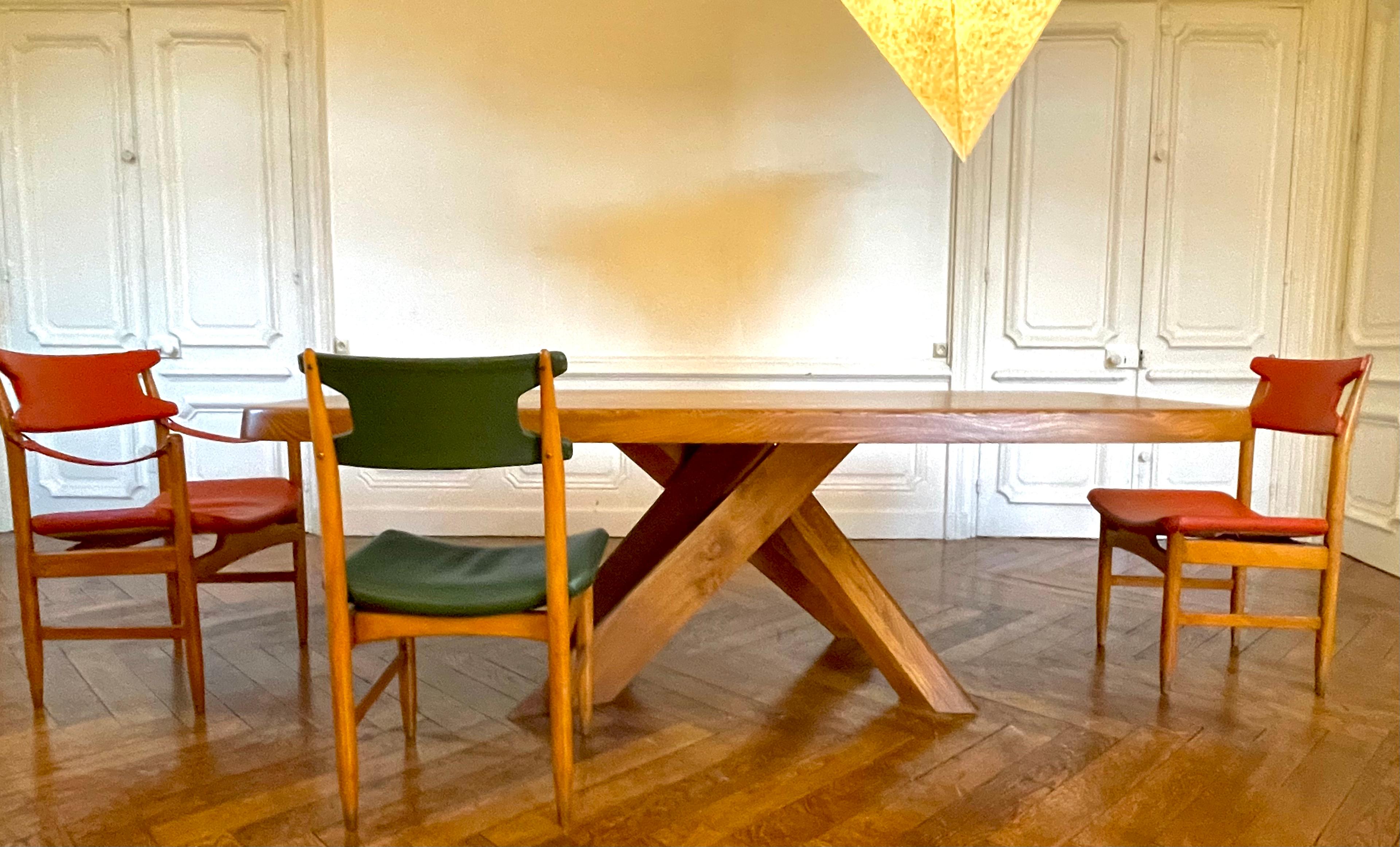 T 35 D Table by Pierre Chapo in French Elm from 1978 11