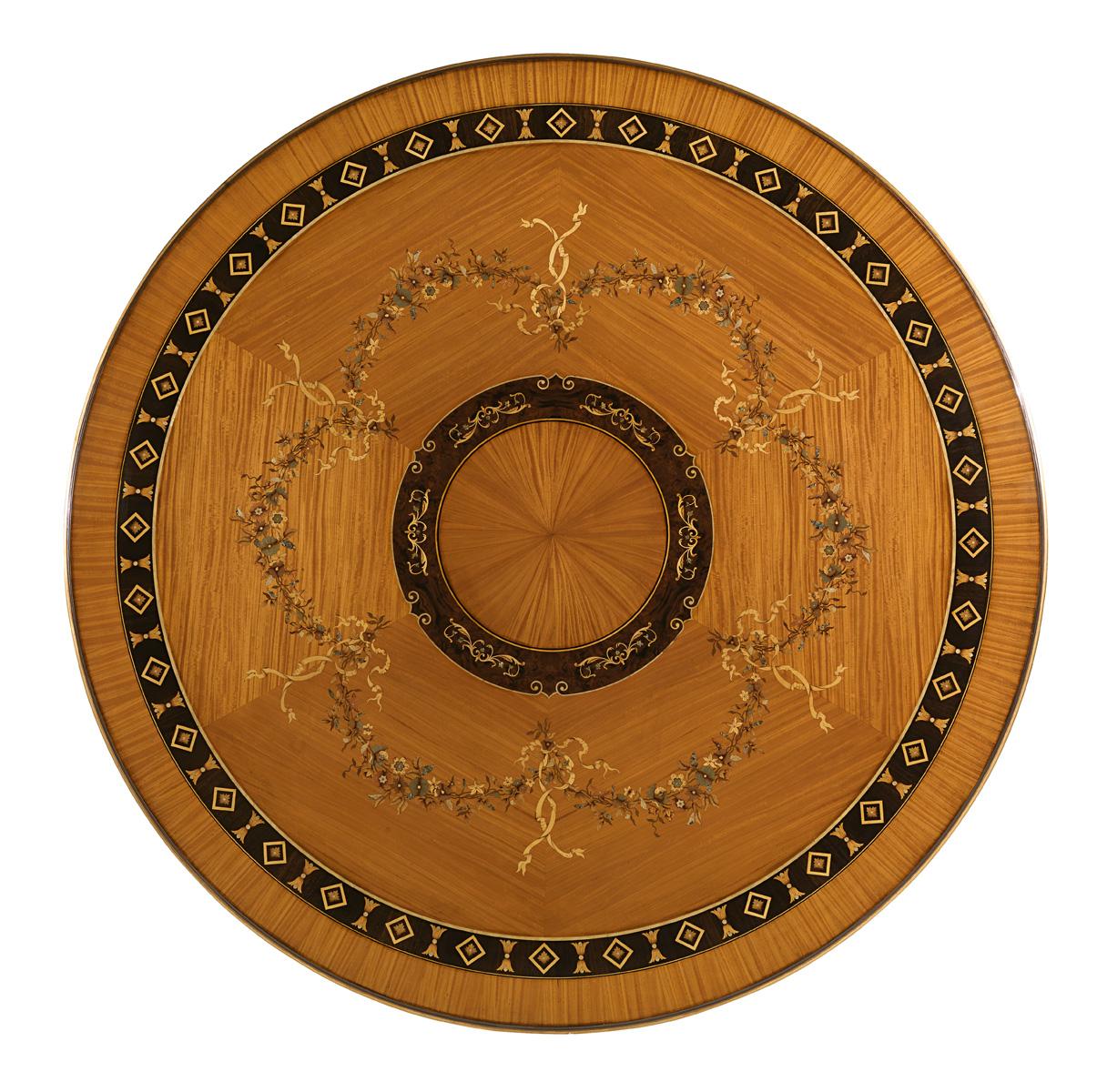 La table à manger T/5140-180 fait partie de la nouvelle collection Classic de Zanaboni : plaquée en bois de citronnier et d'ébène, la Directional du placage est utilisée comme décoration même et mise en valeur par la 
incrustations soignées,
