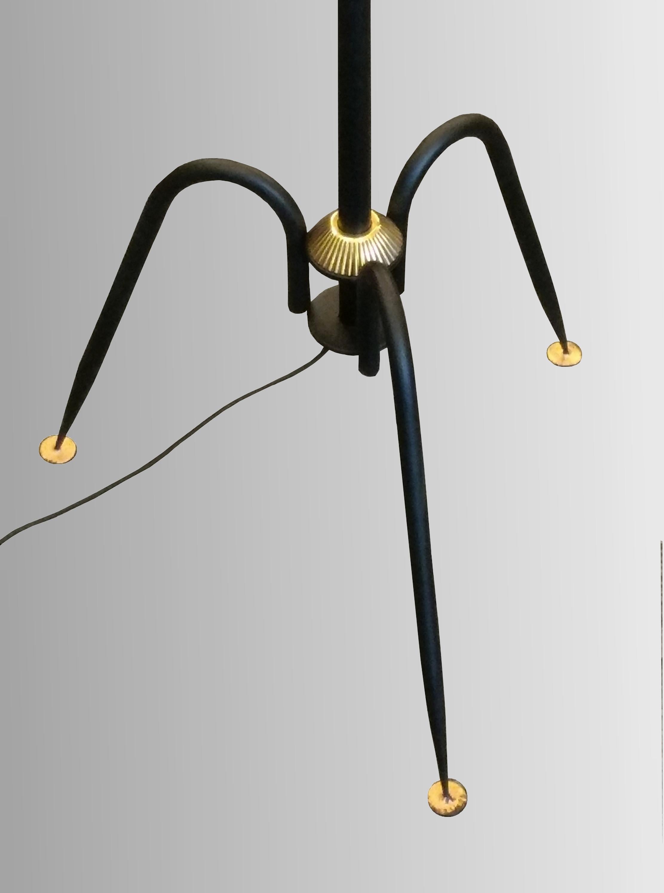 Mid-20th Century T 644 Floor Lamp by Maison Lunel, France, circa 1950 For Sale