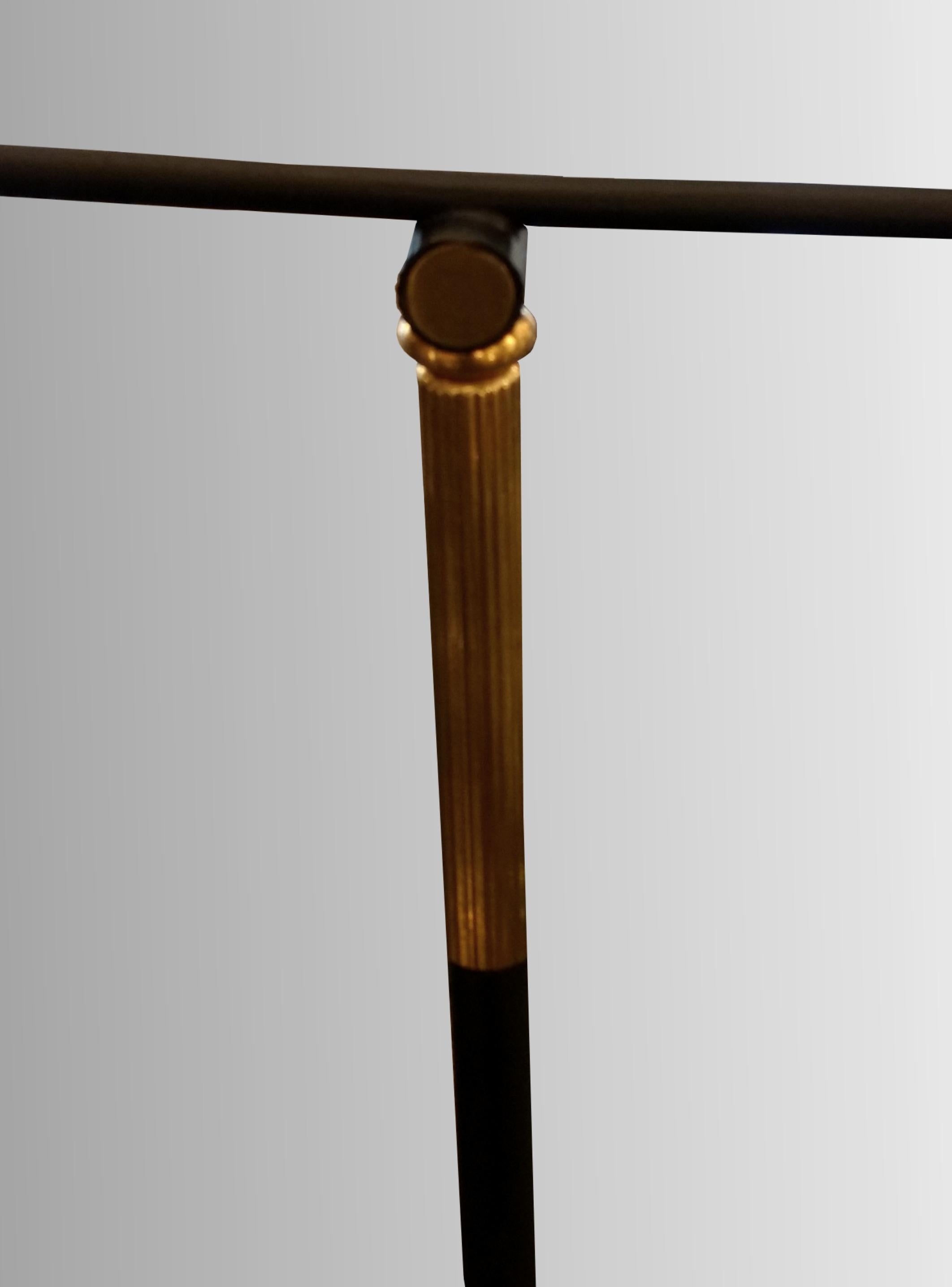 Brass T 644 Floor Lamp by Maison Lunel, France, circa 1950 For Sale