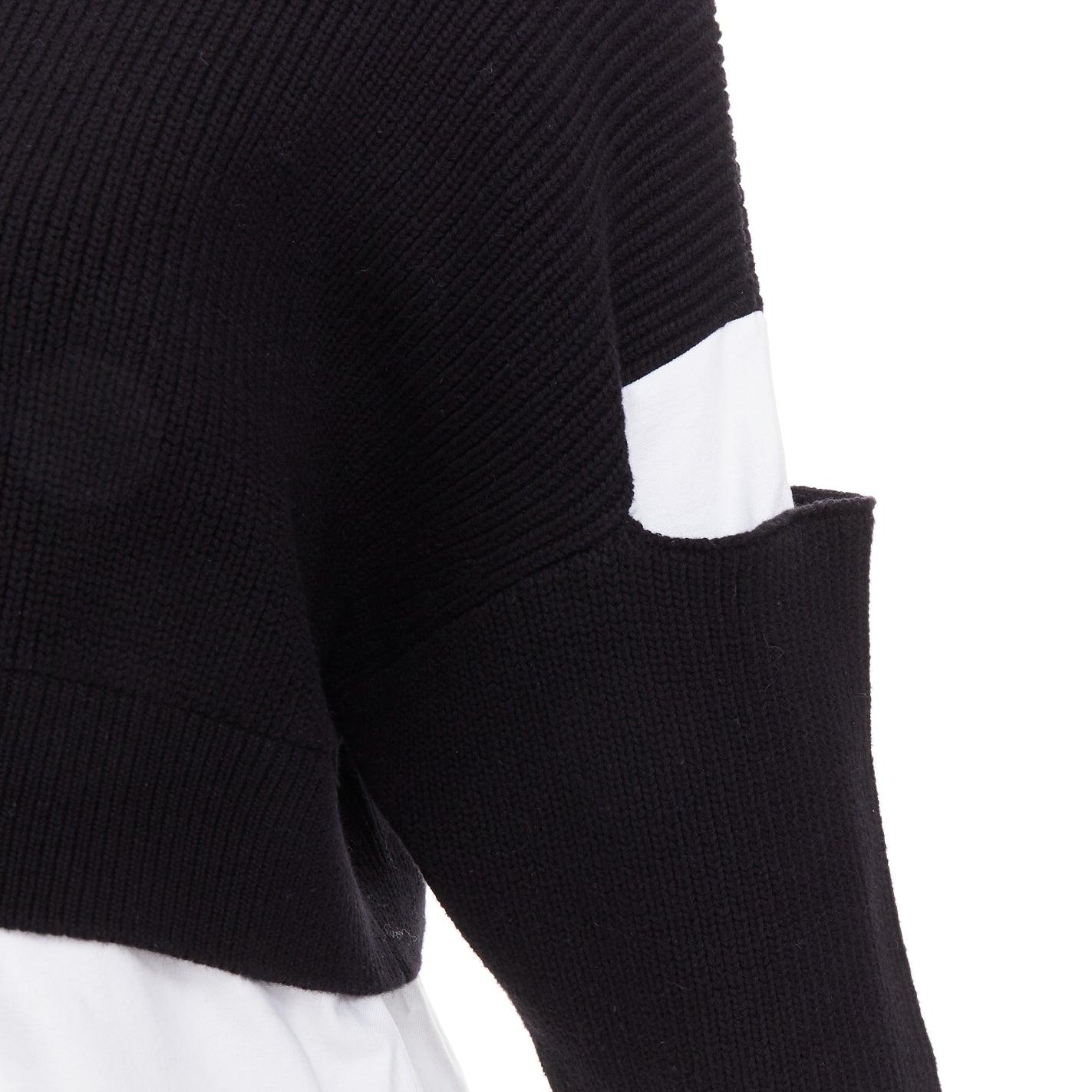 T ALEXANDER WANG black white cotton blend hybrid cropped sweater shirt top XS
Reference: YIKK/A00224
Brand: T Alexander Wang
Designer: Alexander Wang
Collection: T by
Material: Cotton, Blend
Color: Black, White
Pattern: Solid
Closure: Pullover
Extra