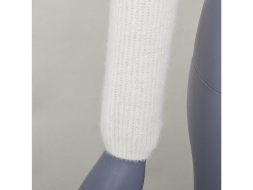 T ALEXANDER WANG cream alpaca blend halter crop deconstructed cardigan S im Angebot 2