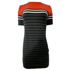 T Alexander Wang Knitted Mini Short Sleeve Dress in Multicolor Cotton