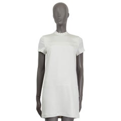 T ALEXANDER WANG white MOCK NECK SHIFT Dress 4 XS
