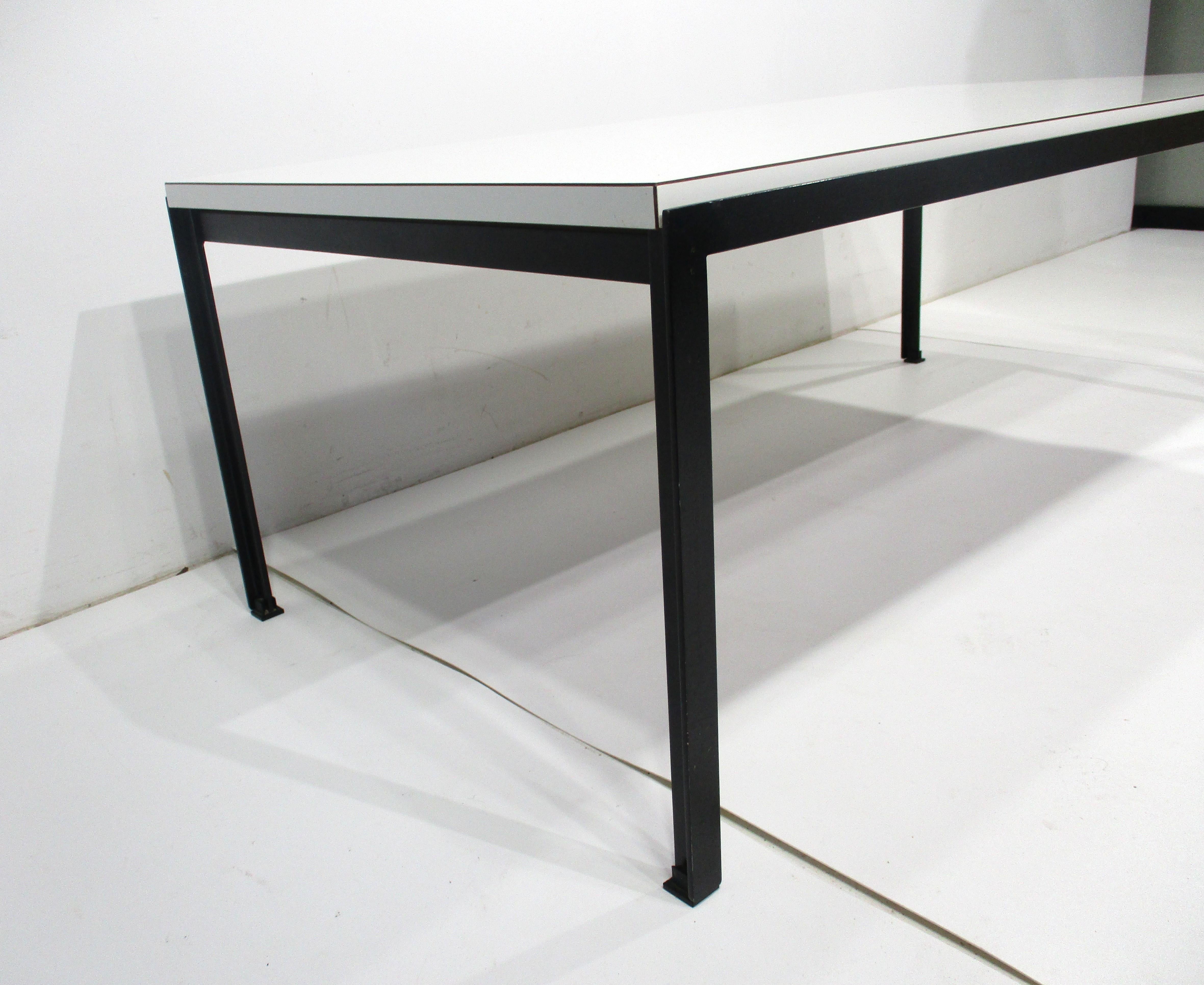 Mid-Century Modern T Angle Steel Coffee Table by Florence Knoll for Knoll  