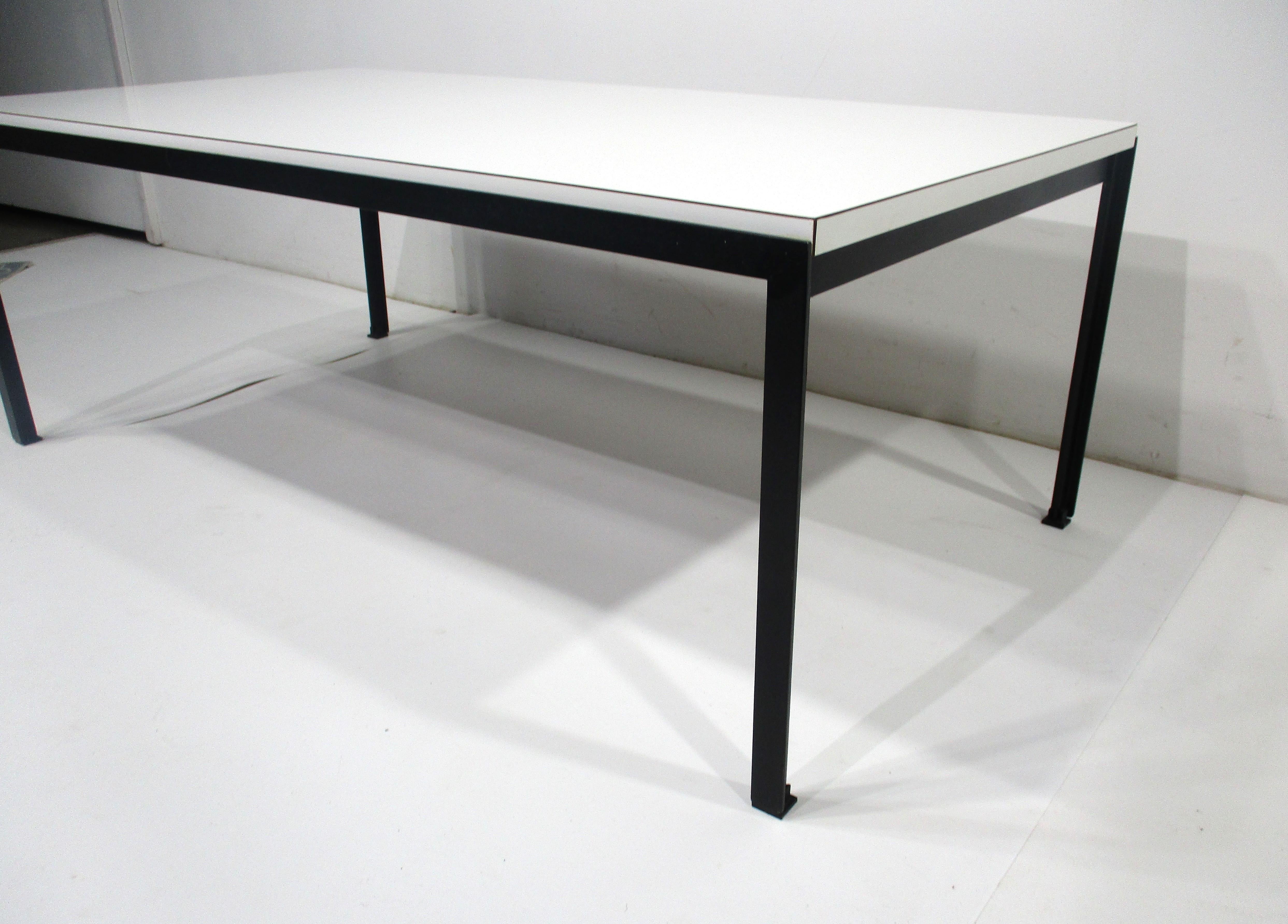 American T Angle Steel Coffee Table by Florence Knoll for Knoll  