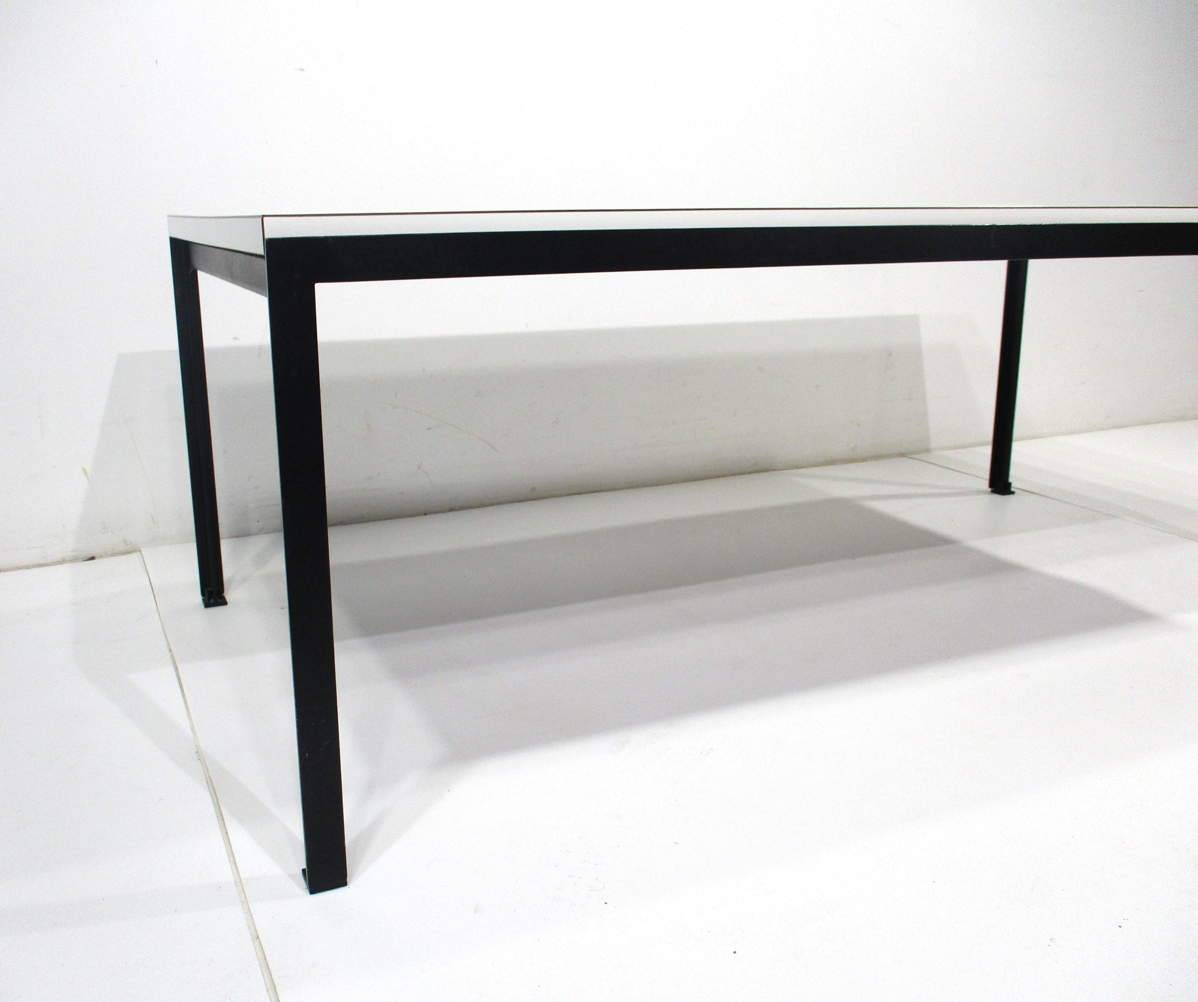 T Angle Steel Coffee Table by Florence Knoll for Knoll   In Good Condition In Cincinnati, OH