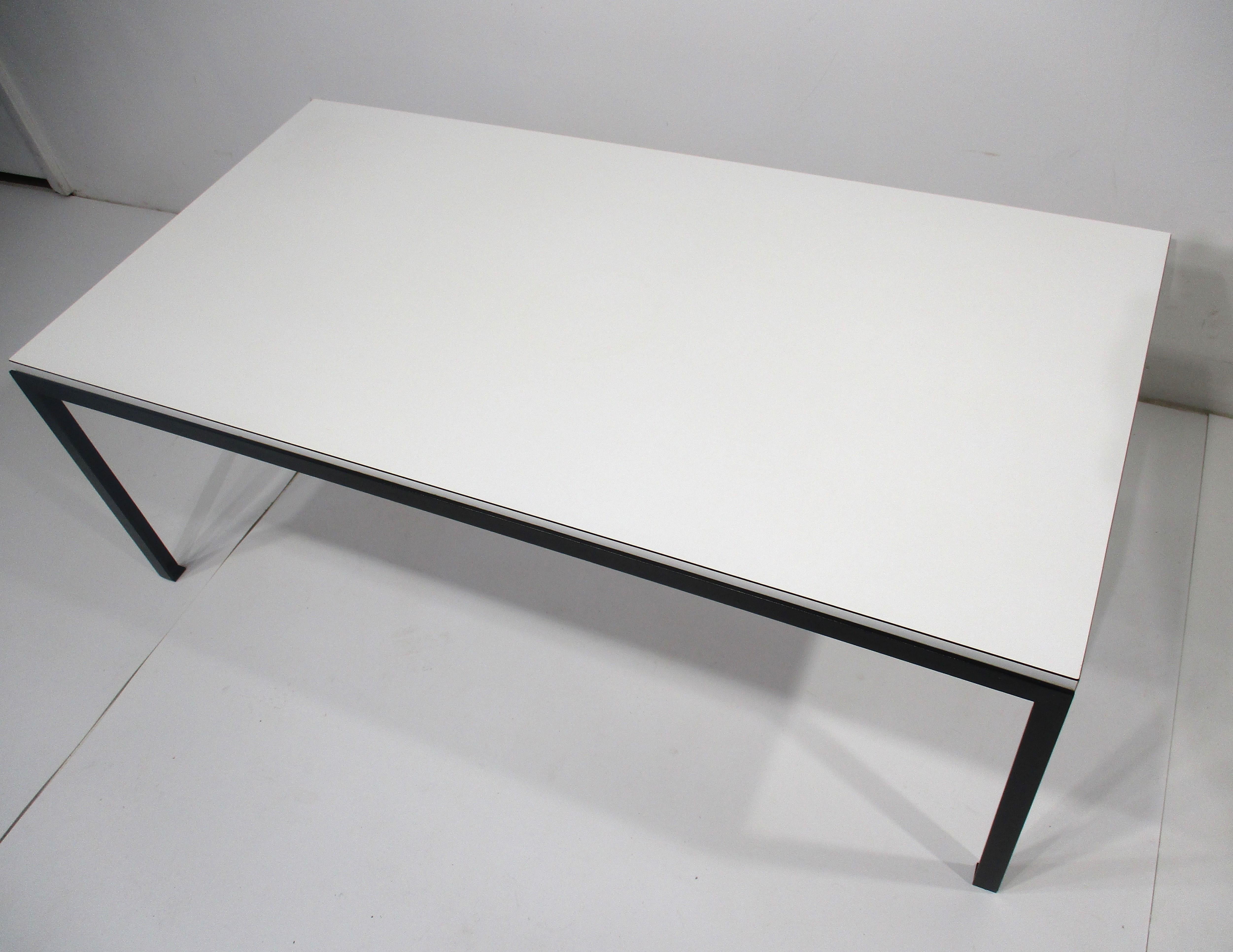 T Angle Steel Coffee Table by Florence Knoll for Knoll   1