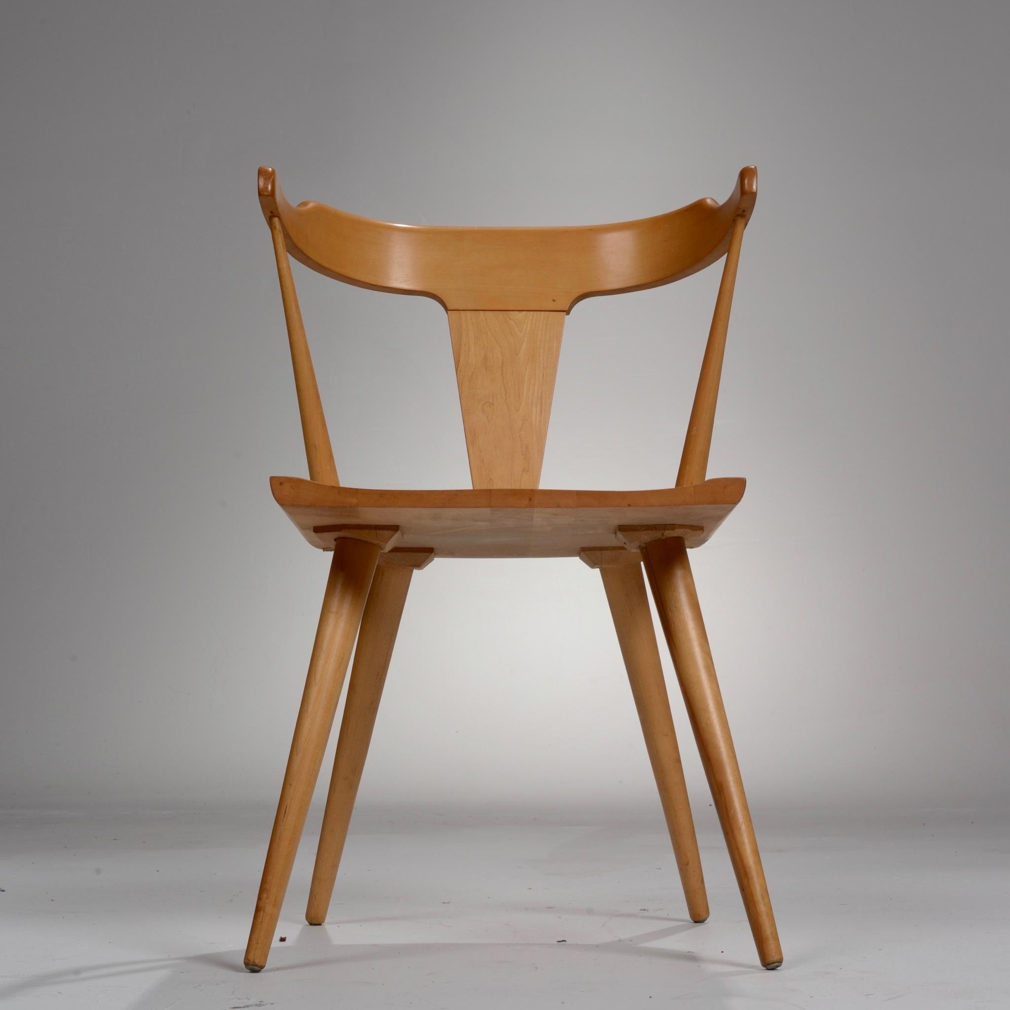 Mid-20th Century T-Back Planner Group Chair by Paul McCobb for Winchendon For Sale