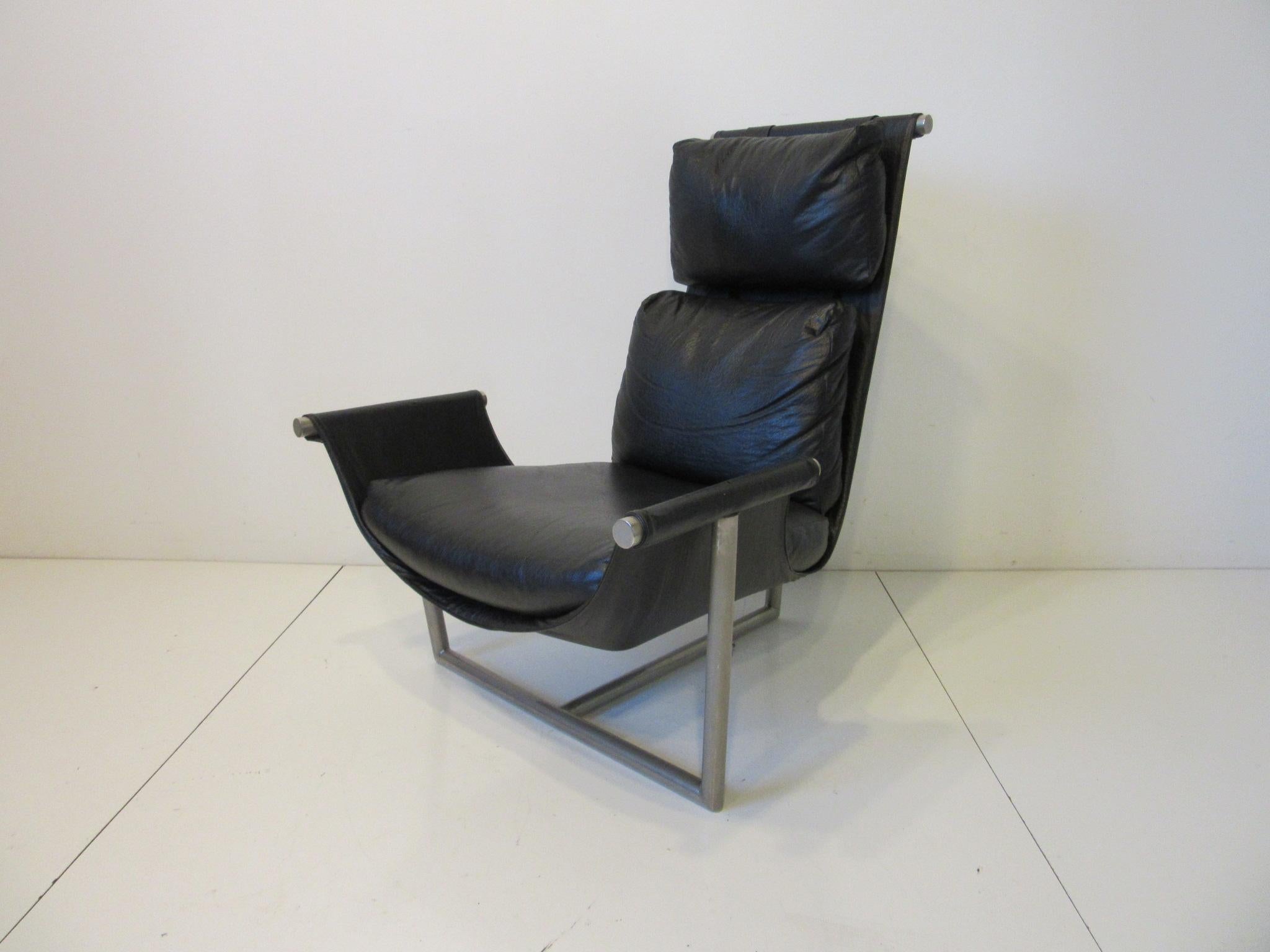 T Backed Sling Lounge Chair by Metropolitan Attub, Brian Kane 4