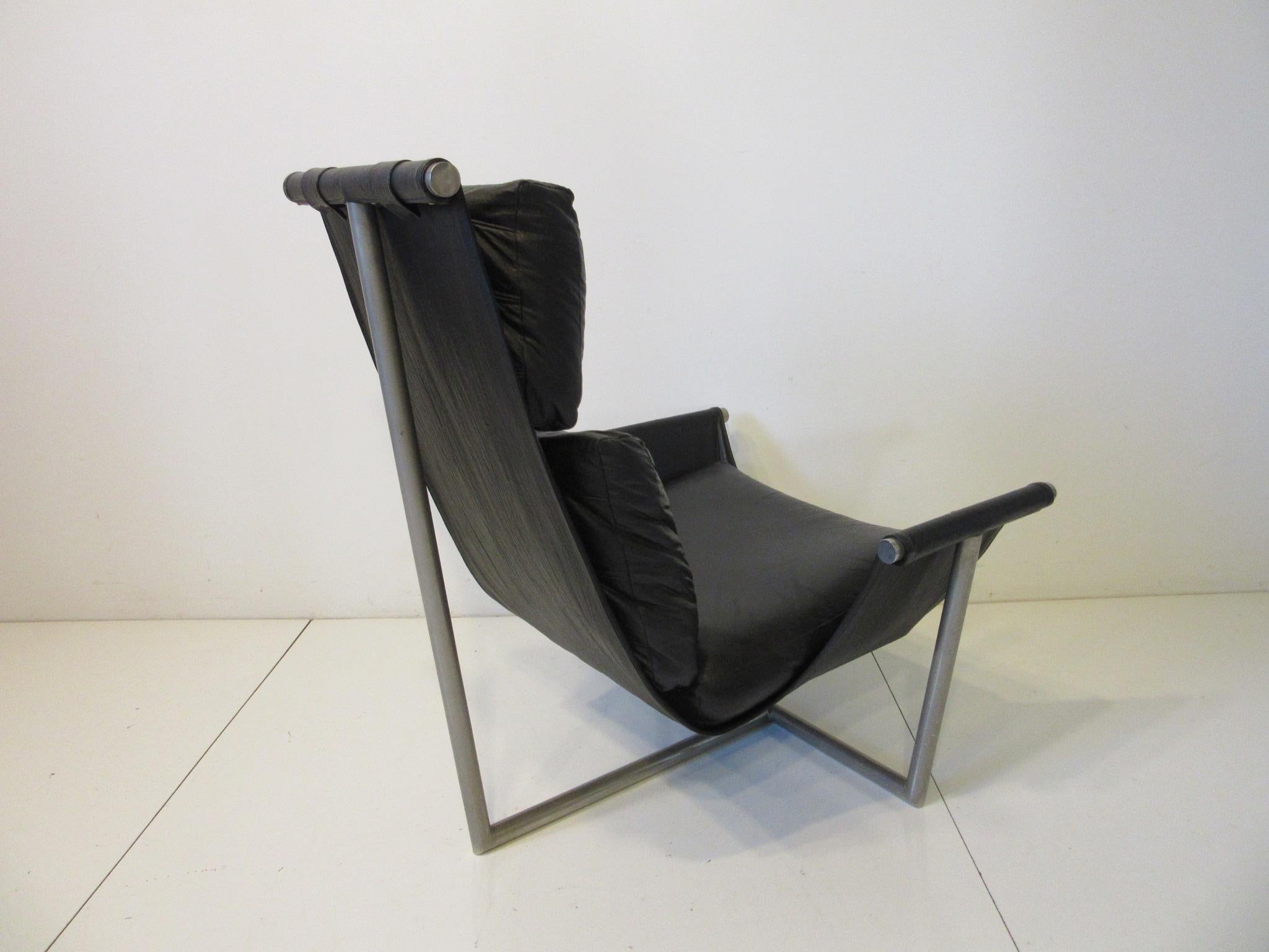 20th Century T Backed Sling Lounge Chair by Metropolitan Attub, Brian Kane