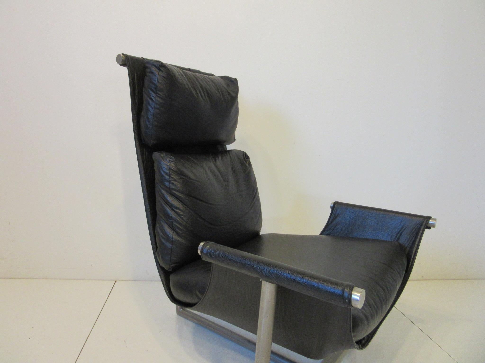 T Backed Sling Lounge Chair by Metropolitan Attub, Brian Kane 1