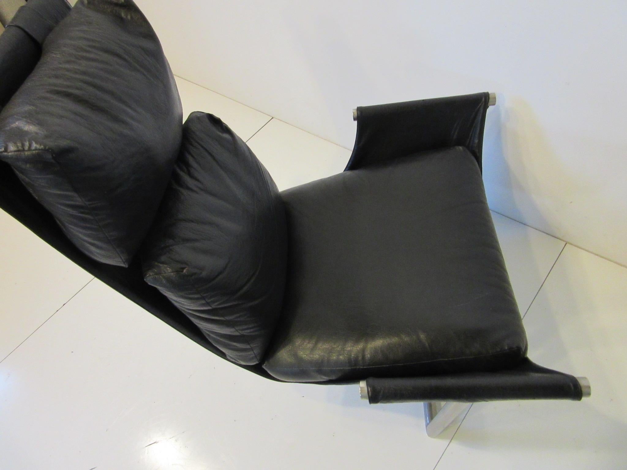 T Backed Sling Lounge Chair by Metropolitan Attub, Brian Kane 2