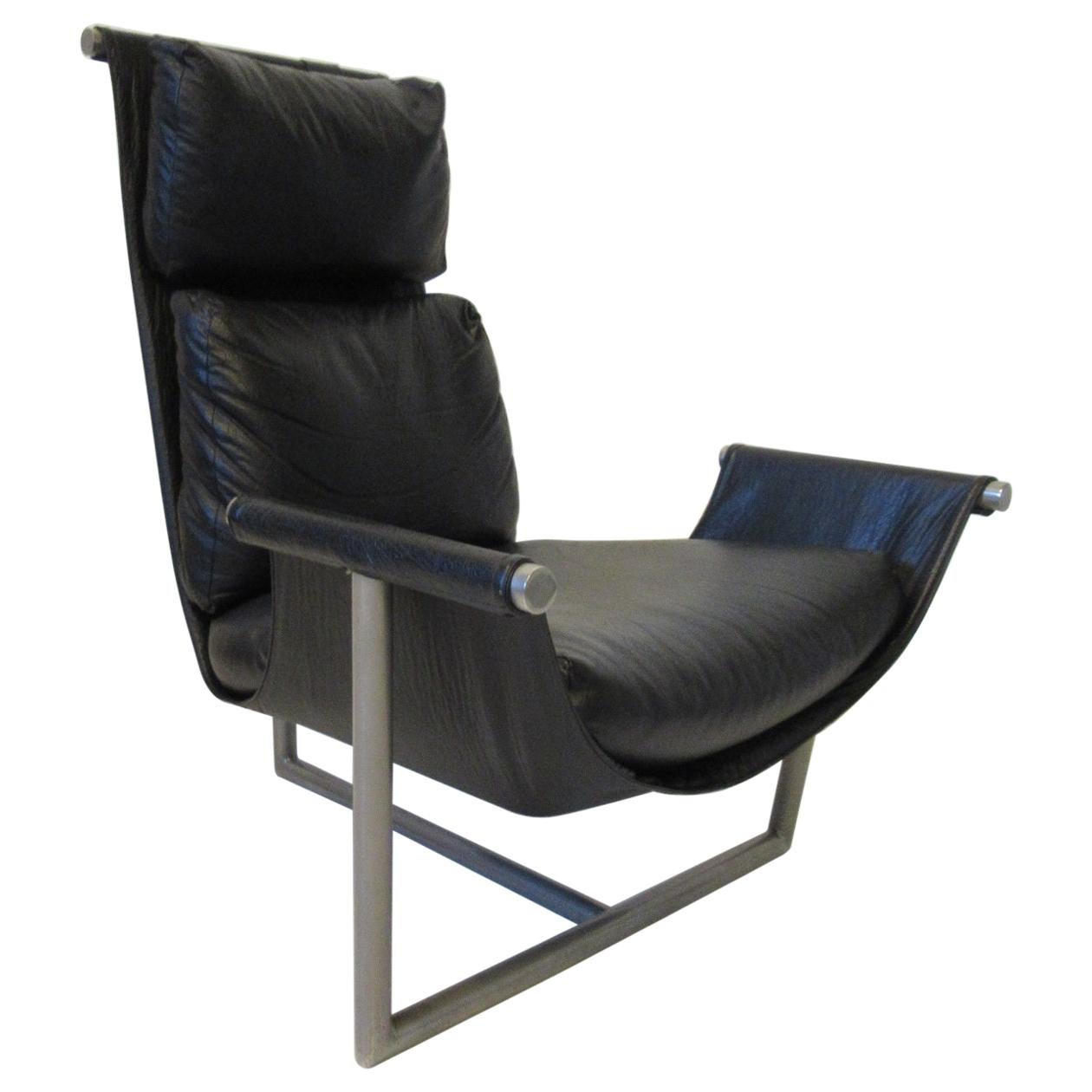 T Backed Sling Lounge Chair by Metropolitan Attub, Brian Kane