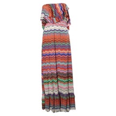 T Bags Los Angeles, strapless dress with graphic print
