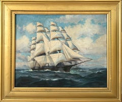 “Clipper Ship under Full Sail”