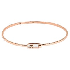 T-Bangle in Polished 18K Rose Gold, Size XS
