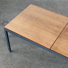 T-Bar Walnut Coffee Table Bench by Florence Knoll for Knoll Associates