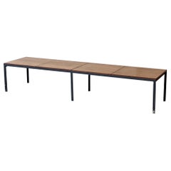 T-Bar Walnut Coffee Table Bench by Florence Knoll for Knoll Associates