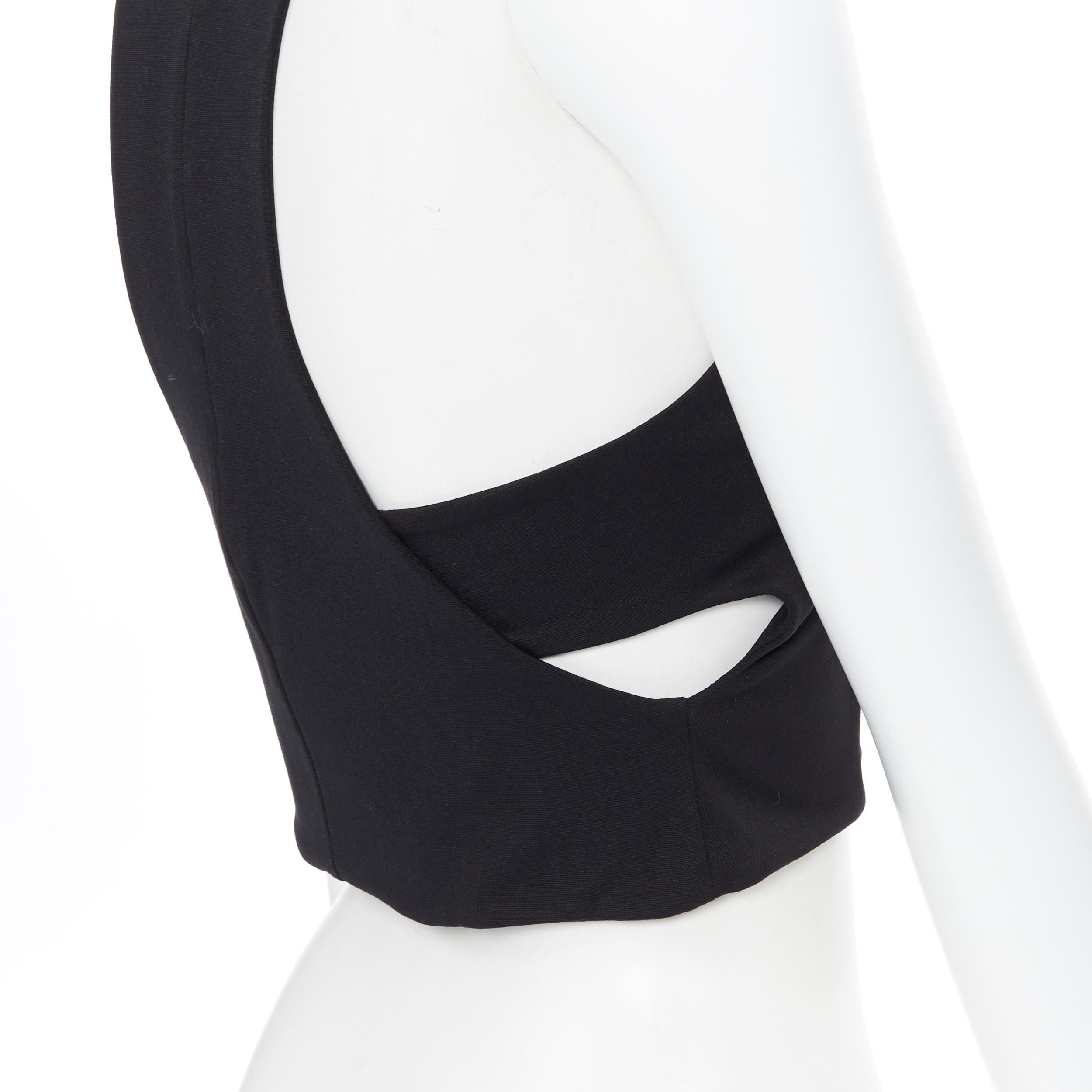 T BY ALEXANDER WANG black cut out crossover bandage back sports crop top M
Brand: T by Aleexander Wang
Designer: Alexander Wang
Model Name / Style: Crop top
Material: Modal blend
Color: Black
Pattern: Solid
Extra Detail: Bandage detail at back.
Made