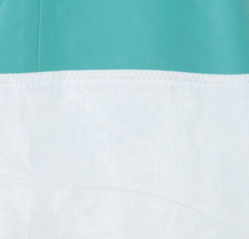T by Alexander Wang Grünes Boxy Fit Top aus Leder S im Angebot 2