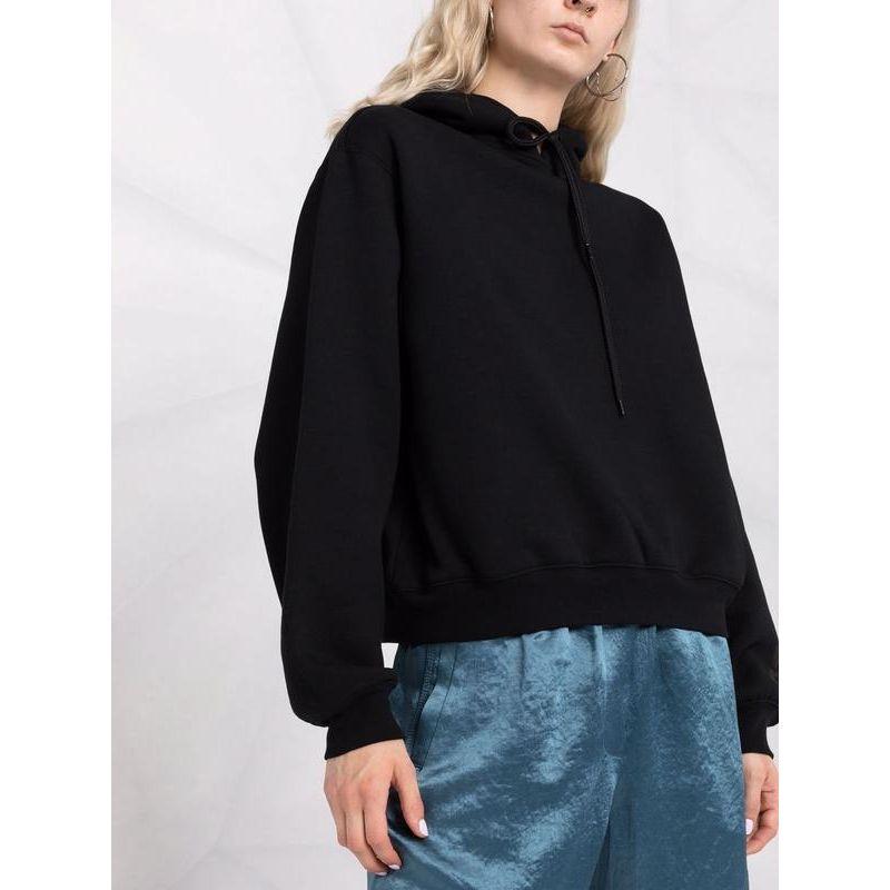 T by Alexander Wang Women Foundation Terry Hoodie in Black, Size S In New Condition For Sale In Flushing, NY