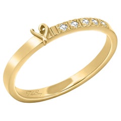 T by ThoSay 5 Diamonds Ring - 14K Gold, Brilliant Cut Diamonds