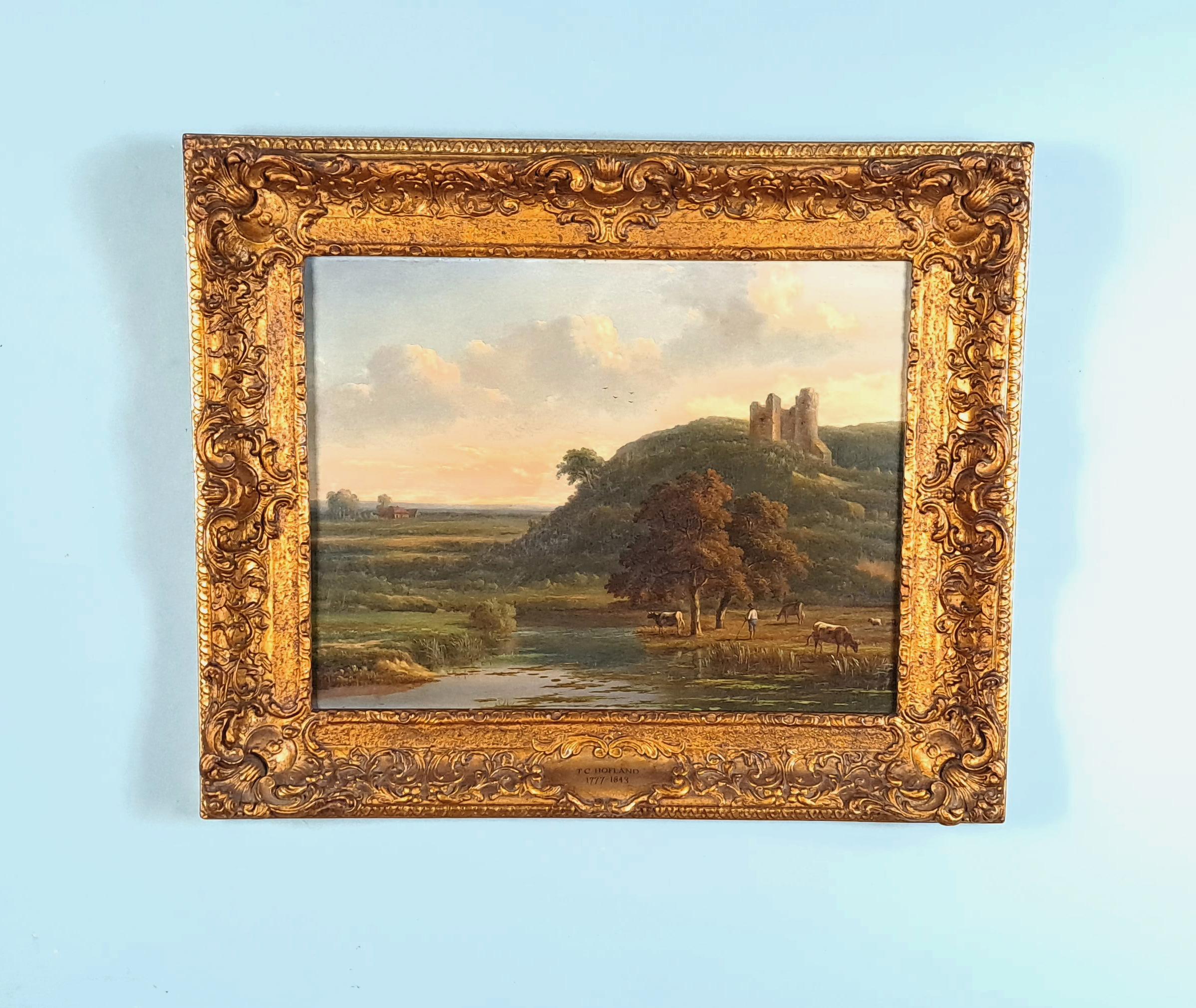 T C Hofland (1777-1843) English Oil on Board c. 1810 In Good Condition For Sale In Heathfield, GB