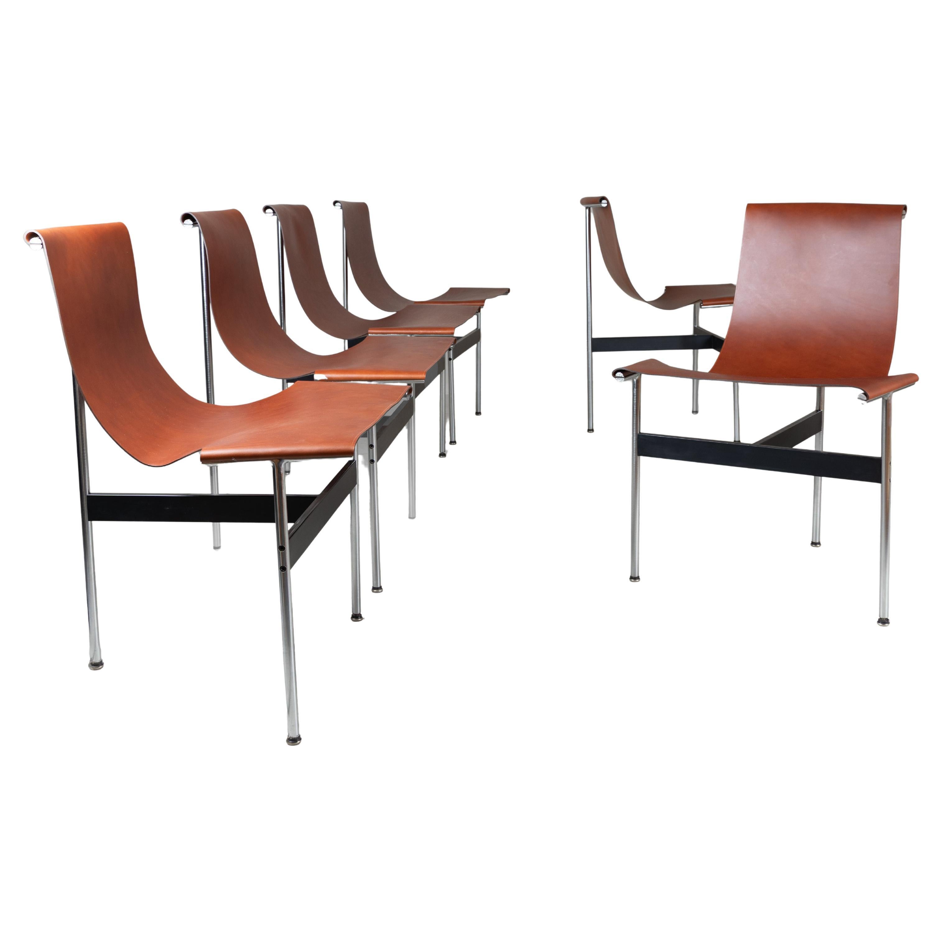 Chaises AT&T de Katavolos, Kelley et Littell 1960, ensemble de 6