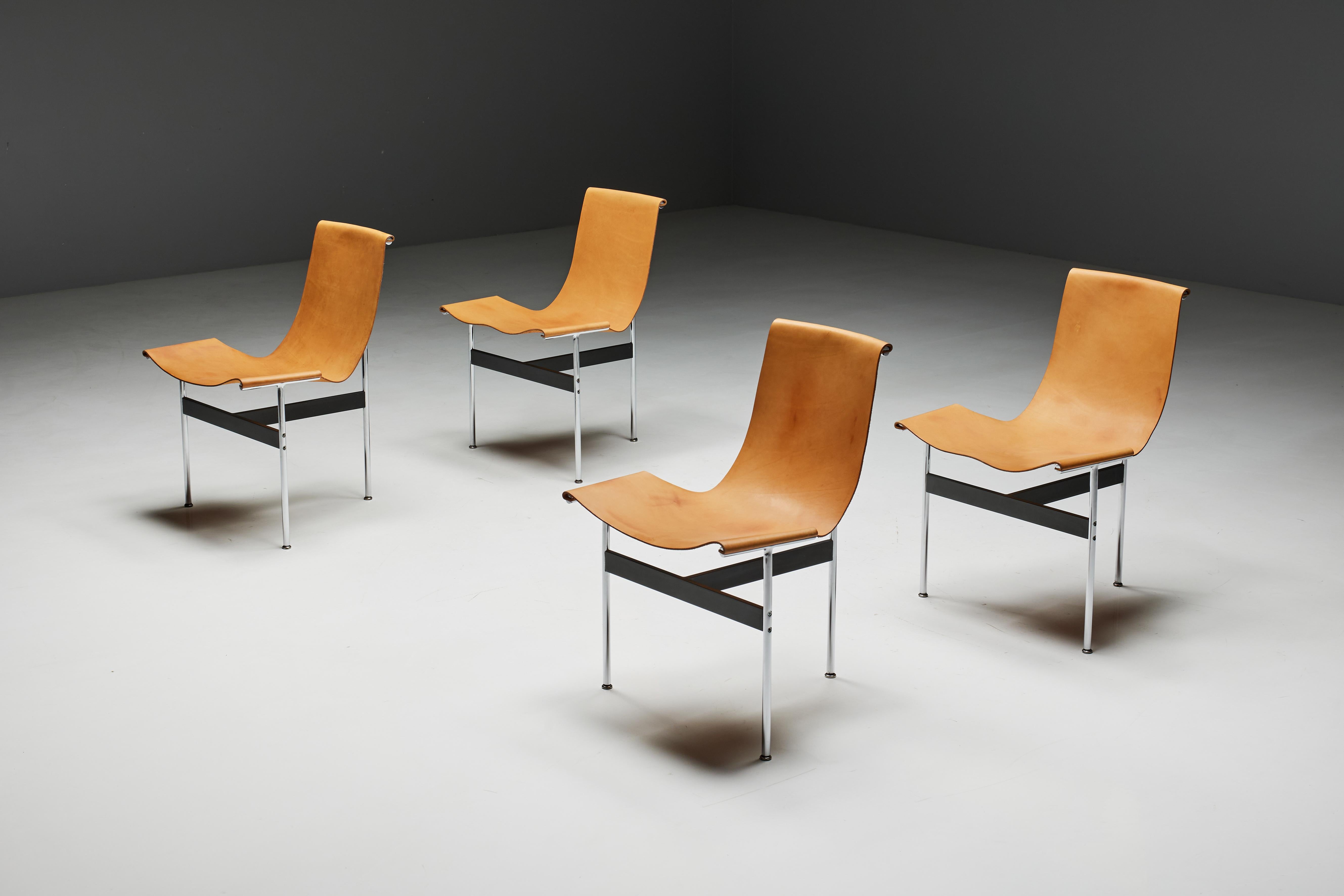 American T-Chairs by Katavolos, Kelley & Littell for Laverne International, US, 1950s For Sale