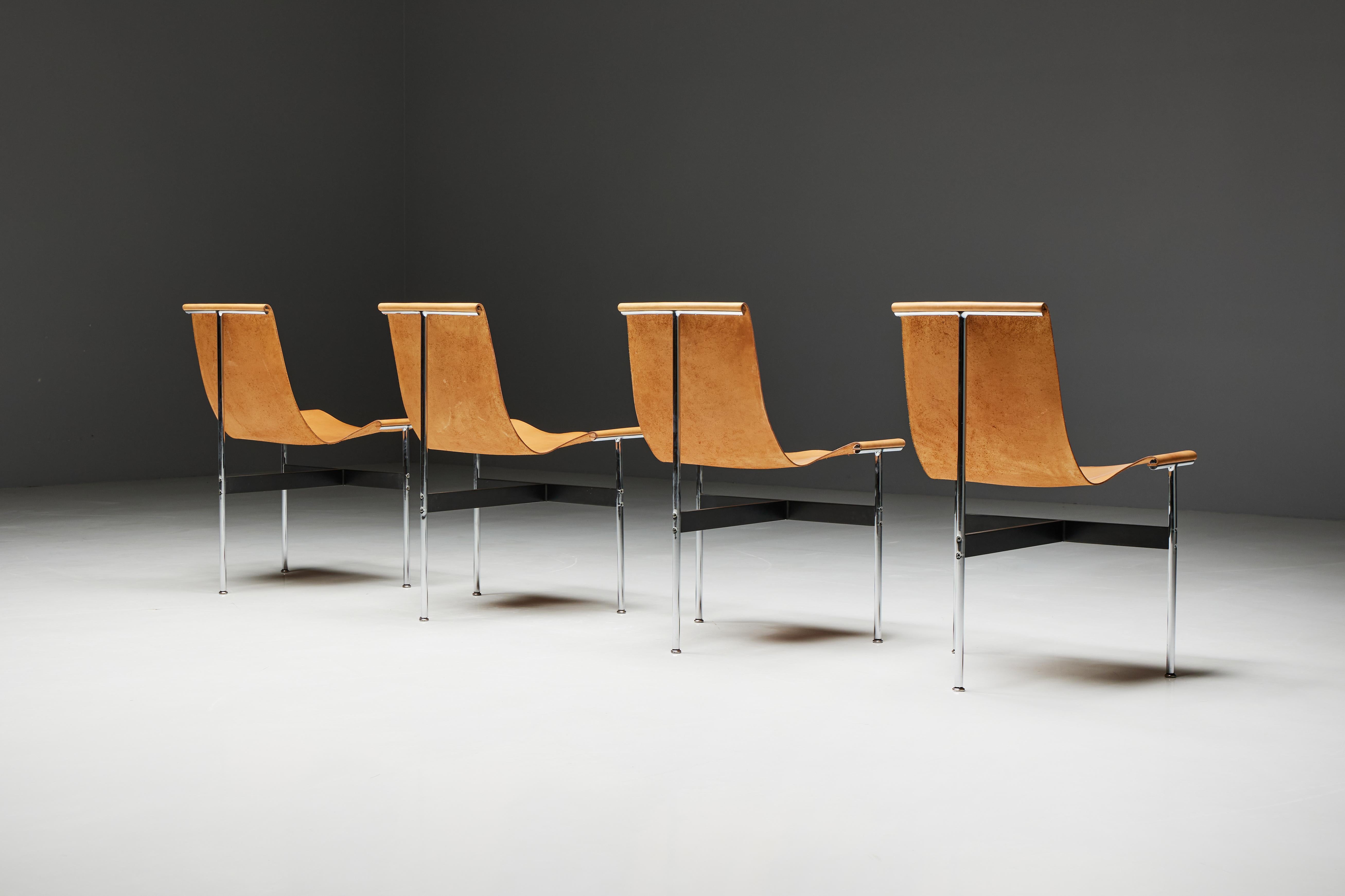 Mid-20th Century T-Chairs by Katavolos, Kelley & Littell for Laverne International, US, 1950s For Sale