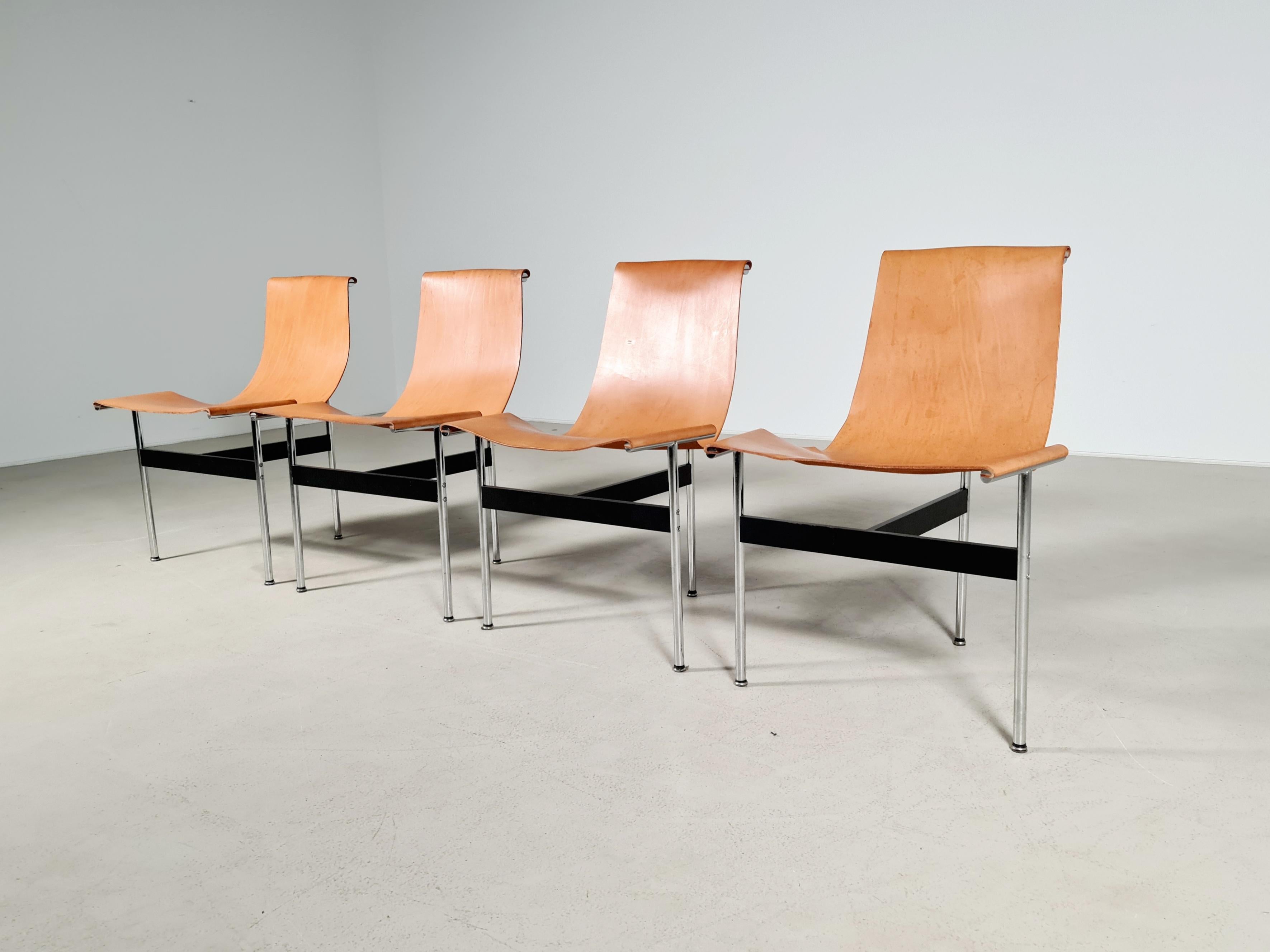 European T-Chairs by Katavolos, Littell and Kelley for ICF Padova, 1960s