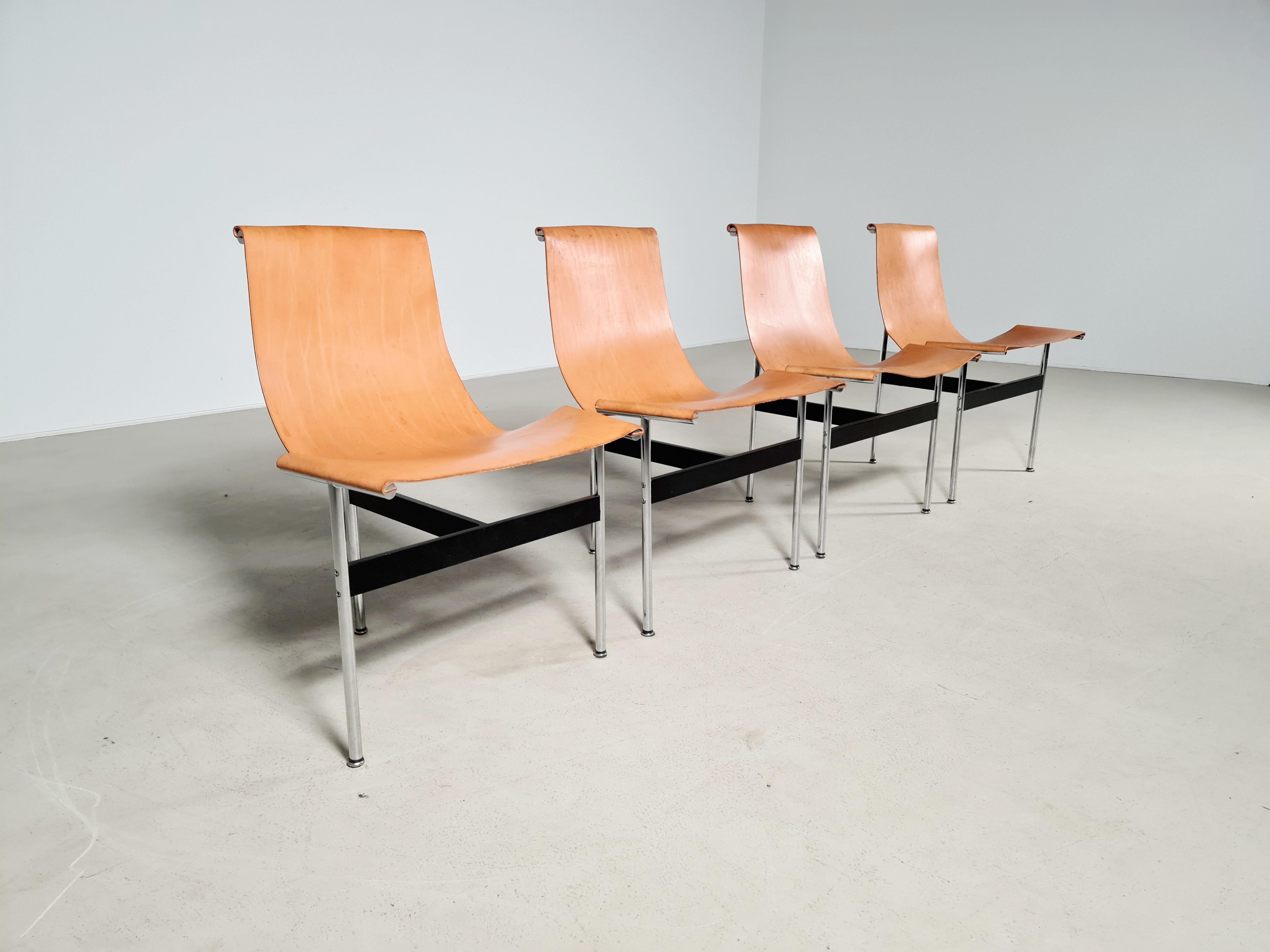 T-Chairs by Katavolos, Littell and Kelley for ICF Padova, 1960s In Good Condition In amstelveen, NL