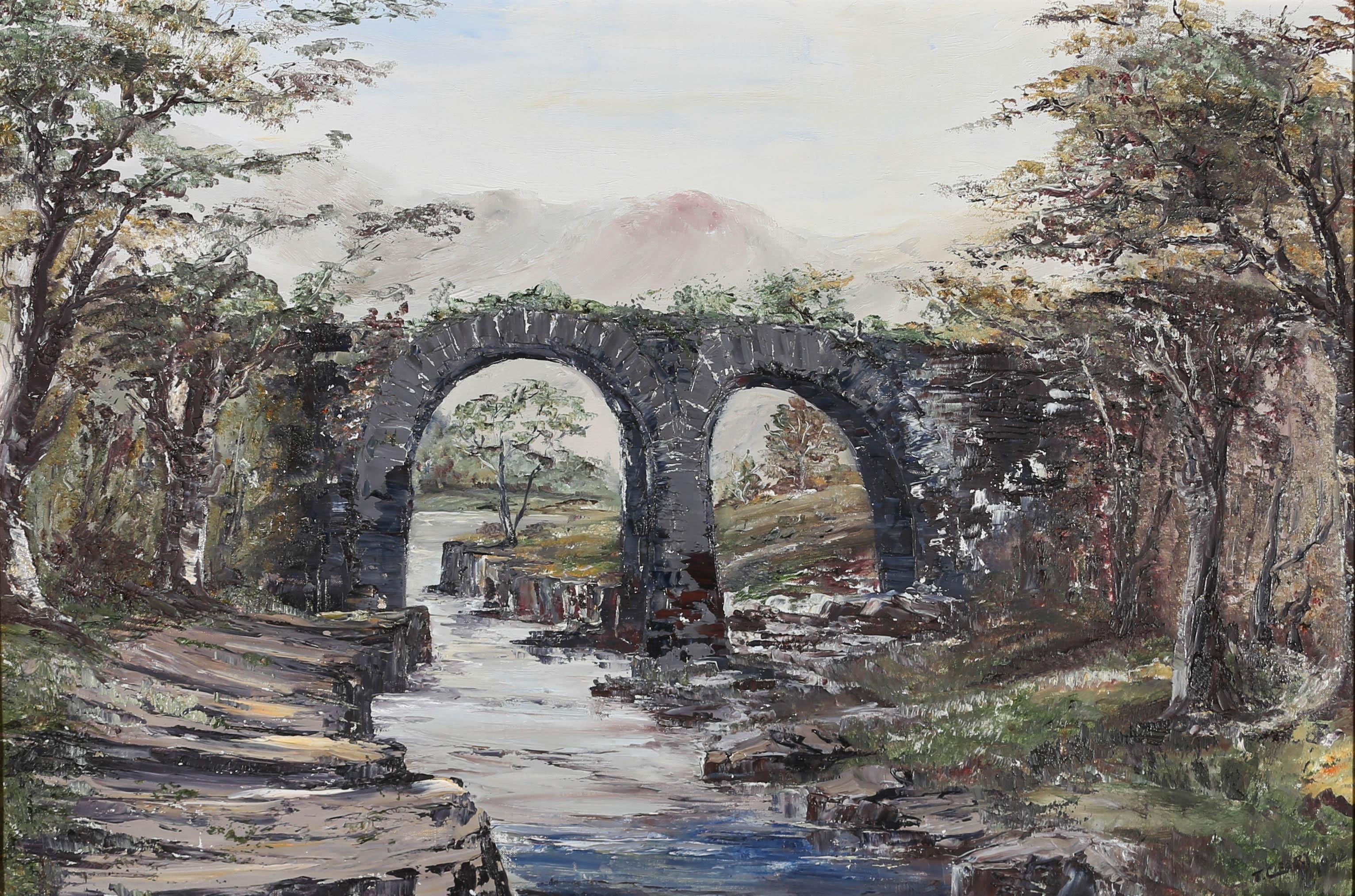 T. Cleary - 1982 Oil, The Viaduct For Sale 1