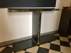 “T” Console, Iron and Brass by Giacomo Cuccoli for M.Notte Line, Italy, 2017