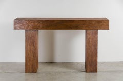 T-Konsole, plissiertes Design in Kupfer von Robert Kuo, handgefertigt, limitierte Auflage