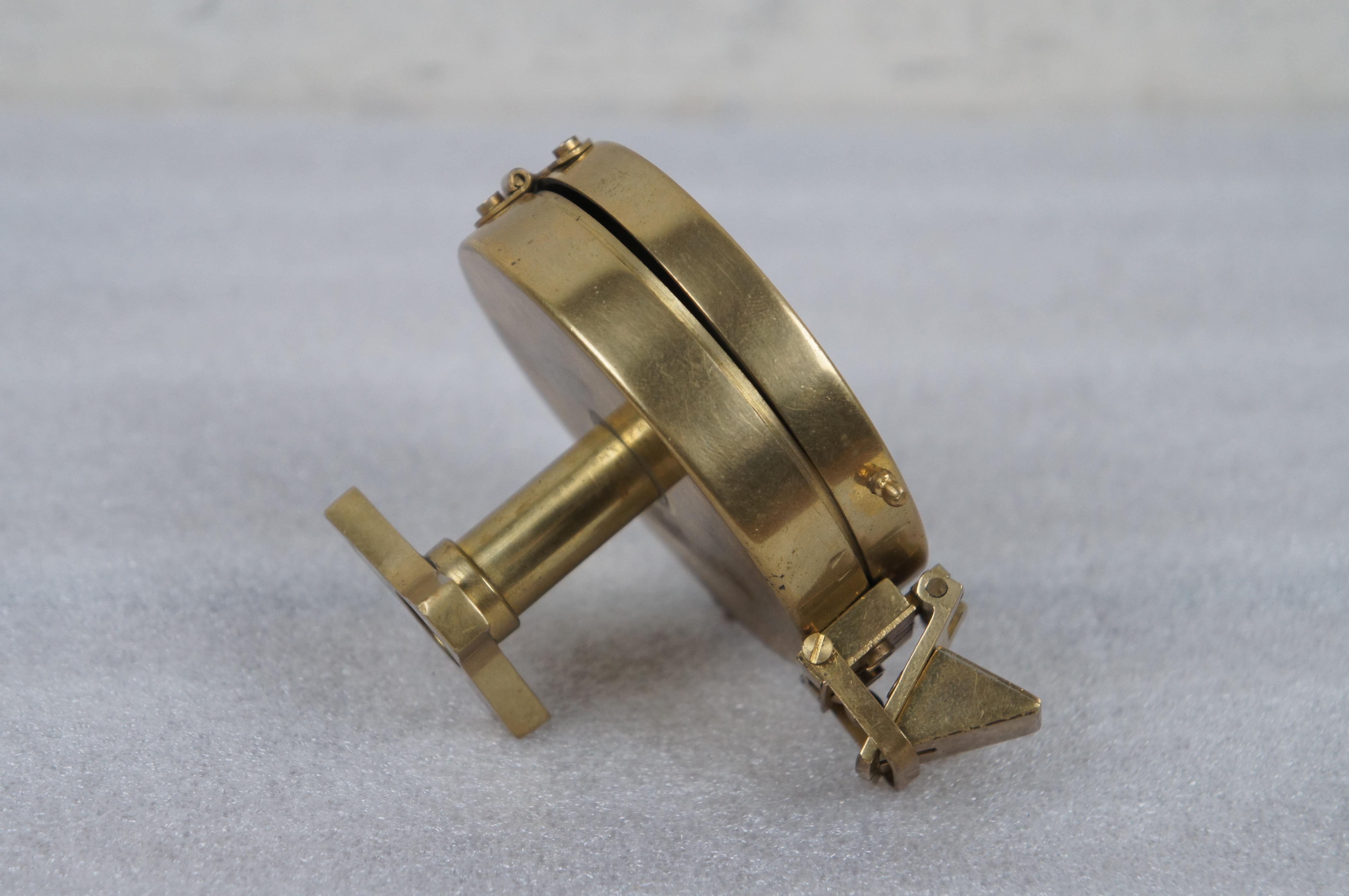 T. Cooke London Brass Prismatic Nautical Maritime Navigation Compass  For Sale 5