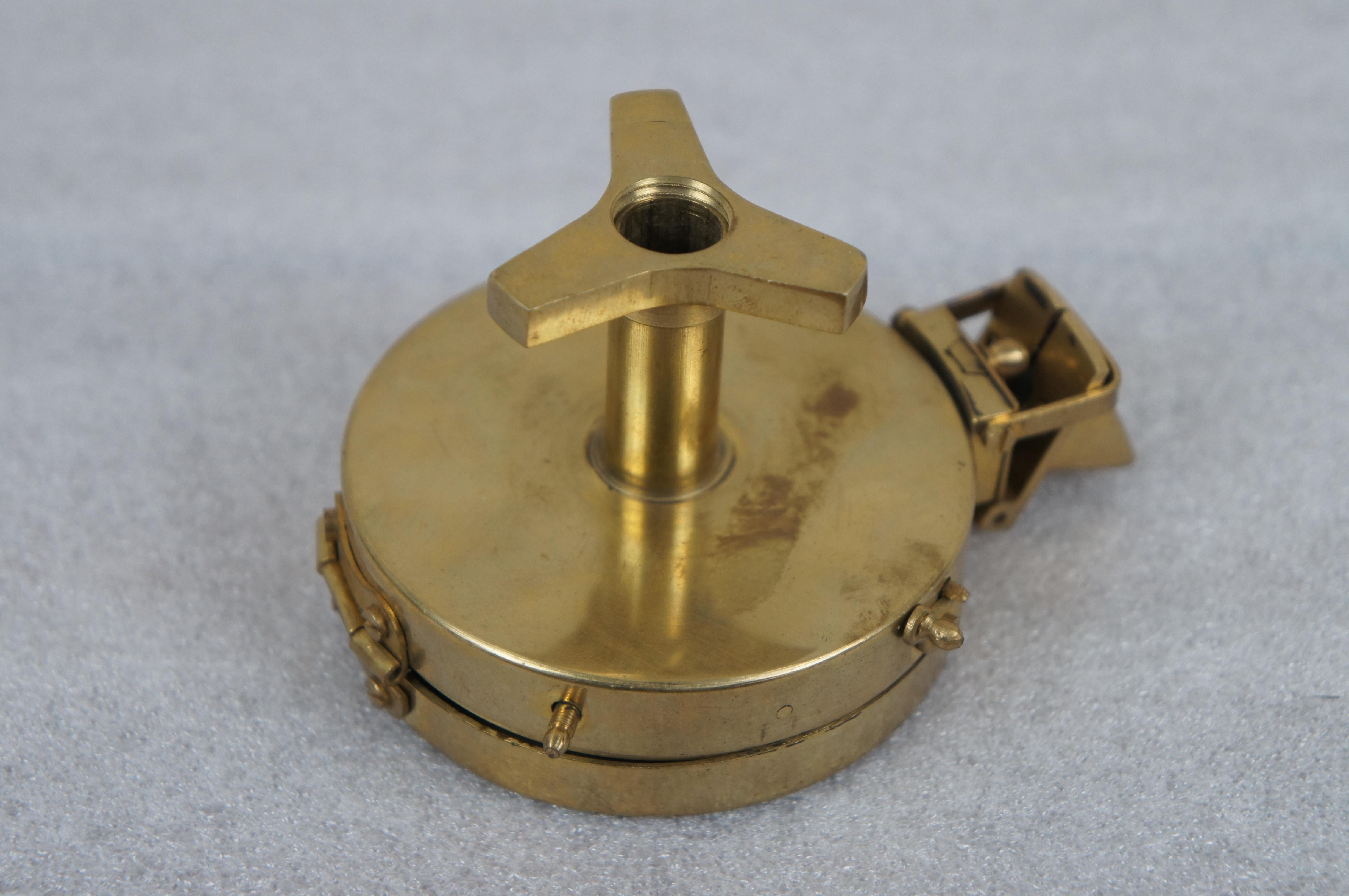 T. Cooke London Brass Prismatic Nautical Maritime Navigation Compass  For Sale 6
