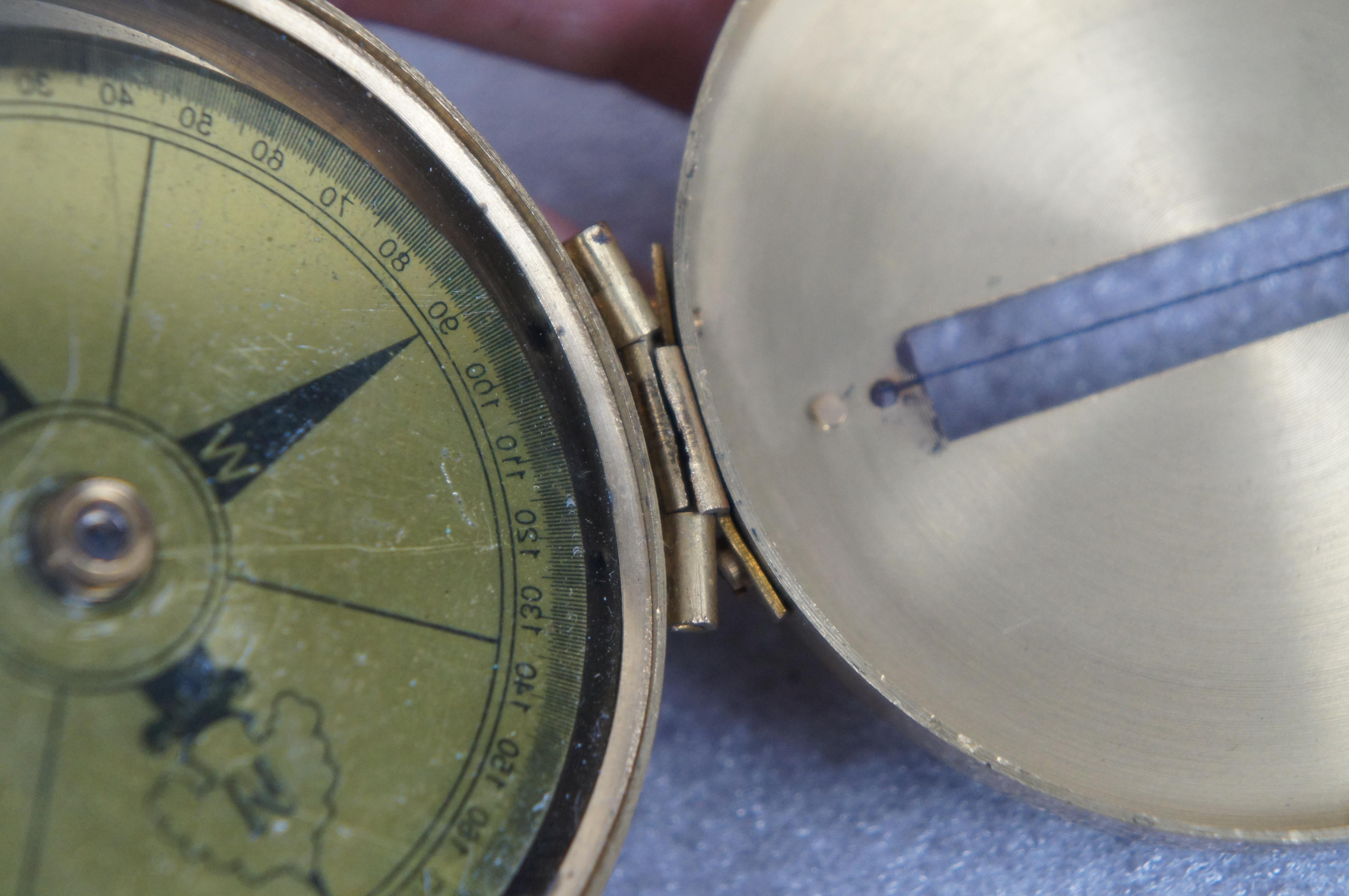 20th Century T. Cooke London Brass Prismatic Nautical Maritime Navigation Compass  For Sale