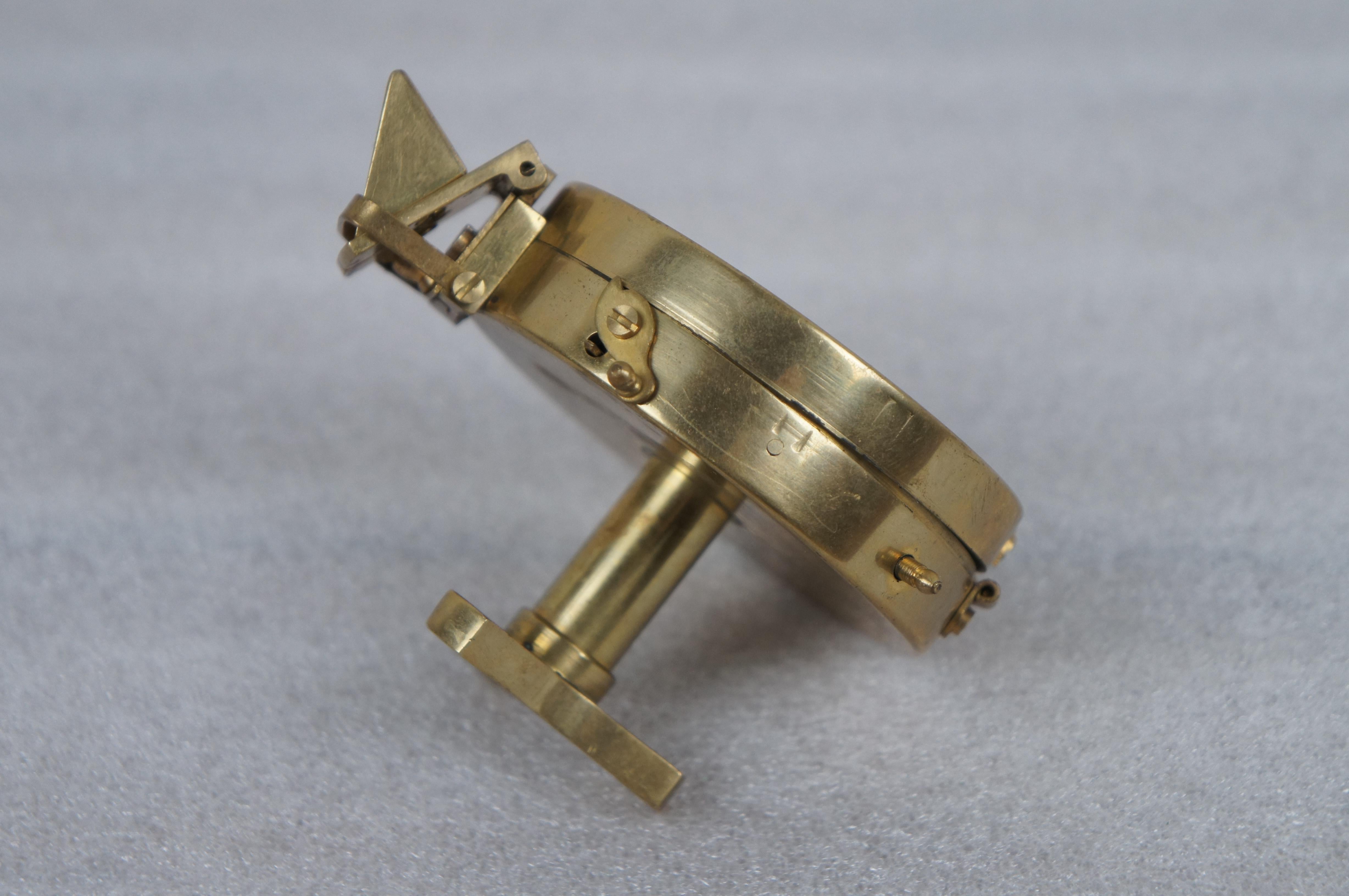 T. Cooke London Brass Prismatic Nautical Maritime Navigation Compass  For Sale 4