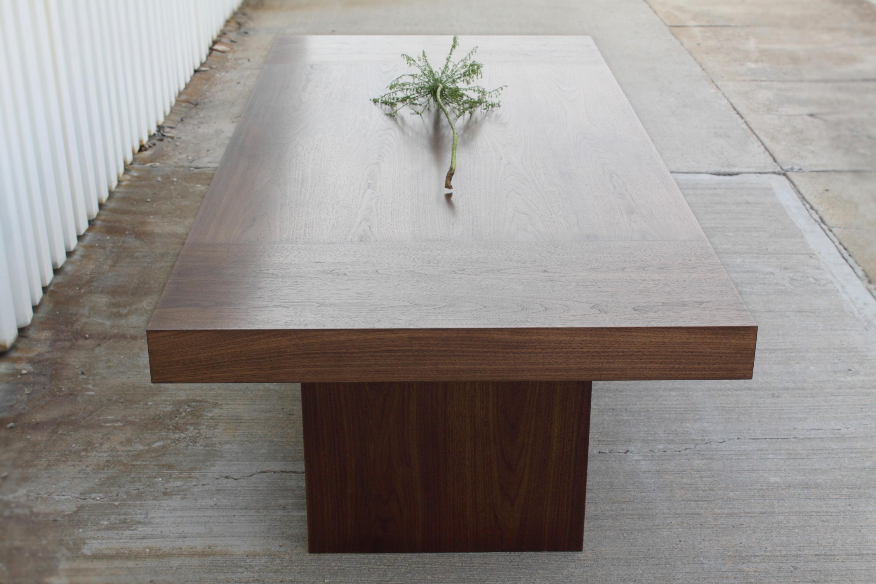 Modern T Dining Table in Oiled Walnut by May Furniture